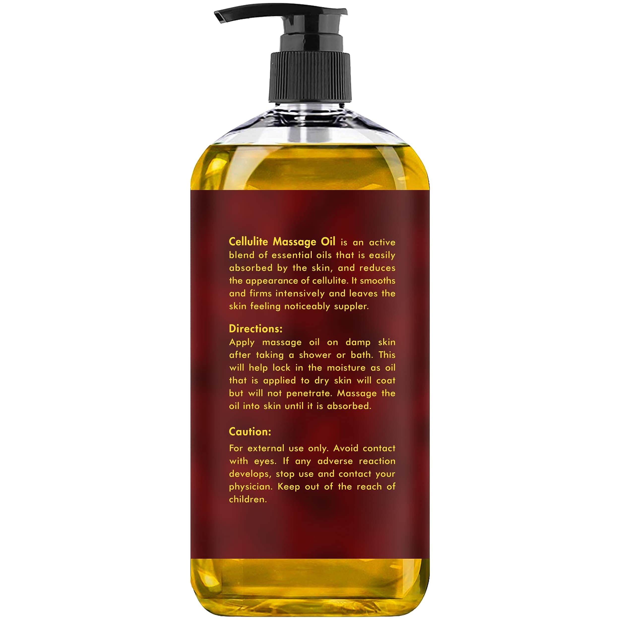 Foto 8 pulgar | Aceite De Masaje Majestic Pure Cellulite Con Colágeno Vegano 480 Ml - Venta Internacional.