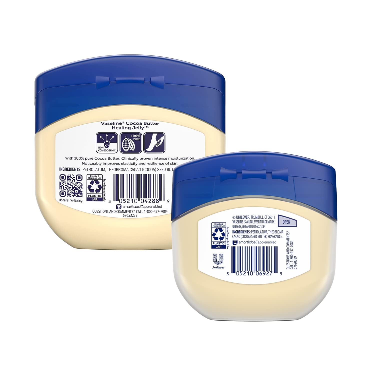 Foto 2 | Manteca De Cacao Con Vaselina Healing Jelly, 385 Ml + 220 Ml, Paquete De 2 - Venta Internacional.