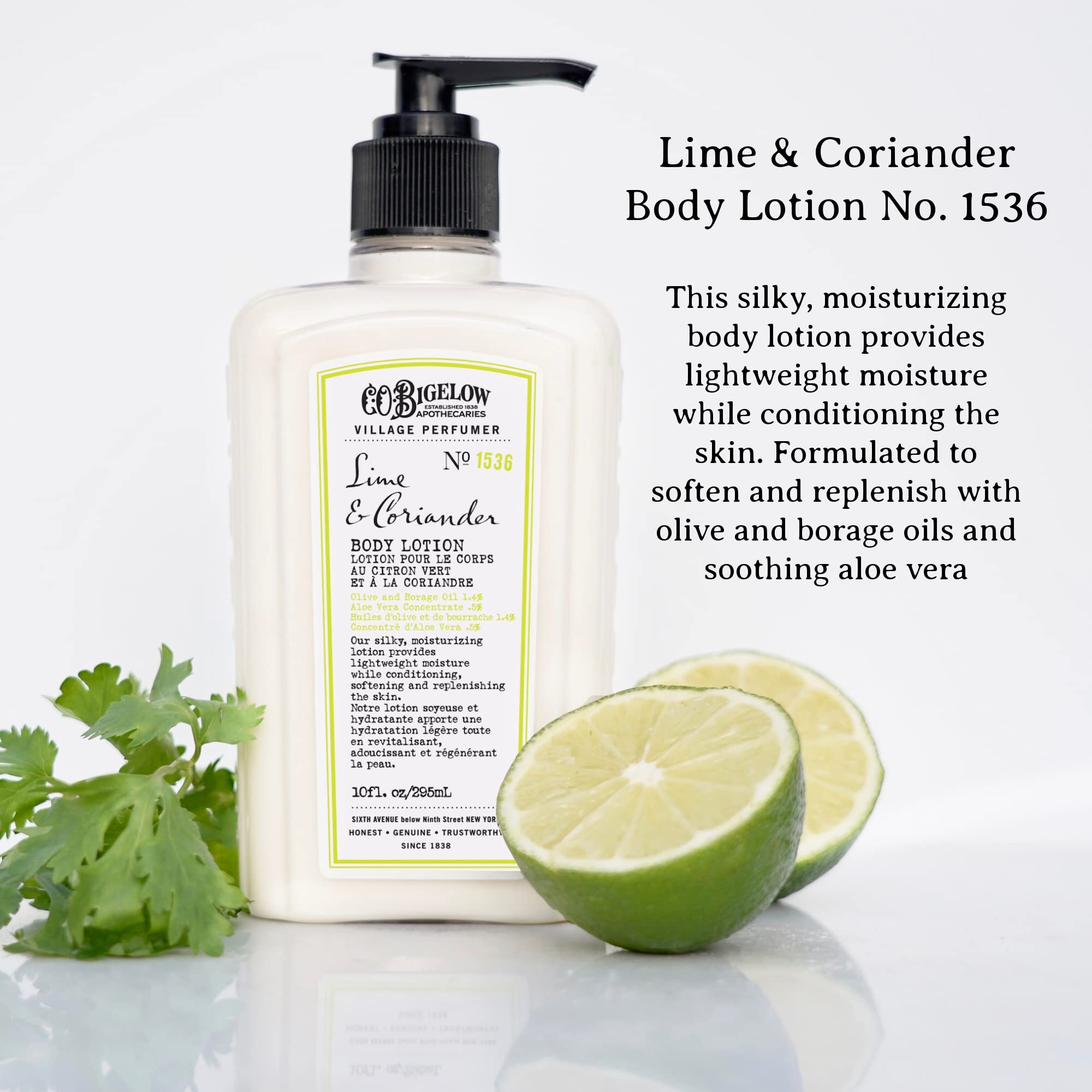Foto 3 pulgar | Loción Corporal C.o. Bigelow Lime Coriander Village Perfumer 300 Ml - Venta Internacional.
