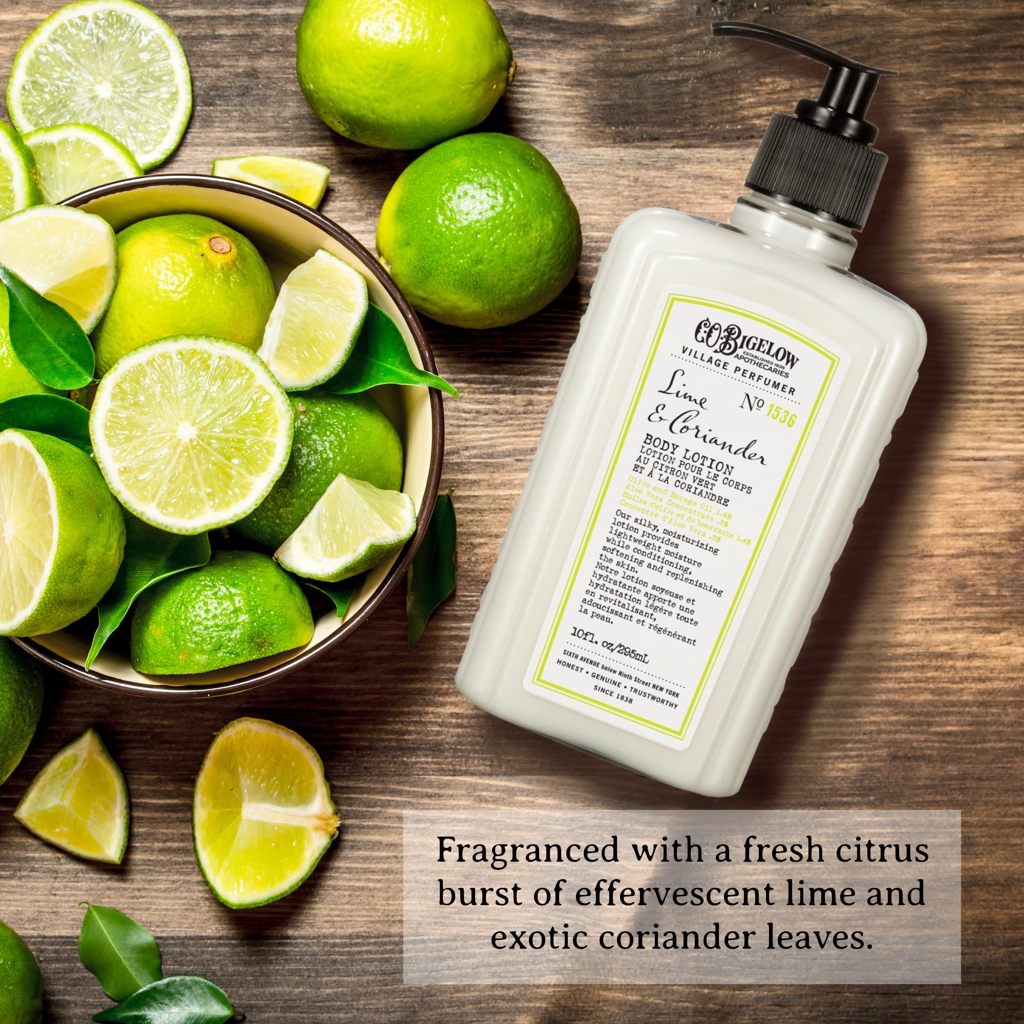 Foto 4 pulgar | Loción Corporal C.o. Bigelow Lime Coriander Village Perfumer 300 Ml - Venta Internacional.