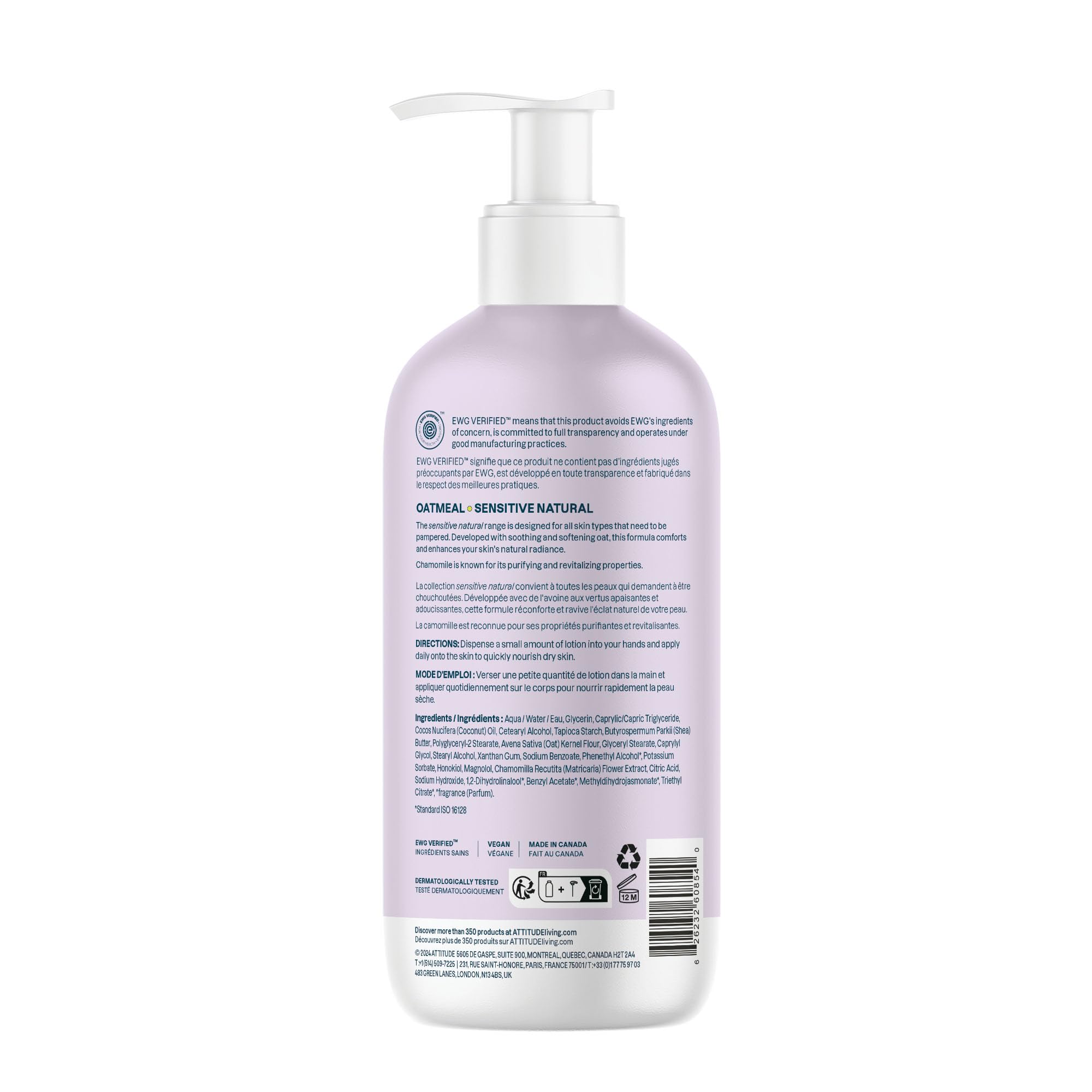 Foto 8 pulgar | Loción Corporal Attitude Para Pieles Sensibles Con Avena 473 Ml - Venta Internacional.