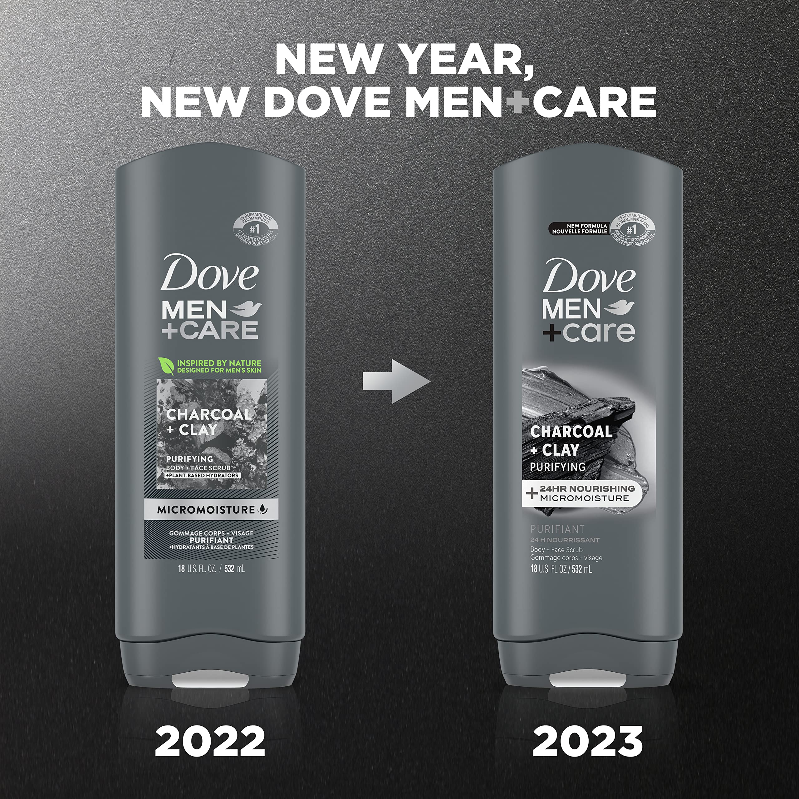 Foto 3 pulgar | Gel De Baño Dove Men + Care Elements Charcoal + Clay 530 Ml - Venta Internacional.