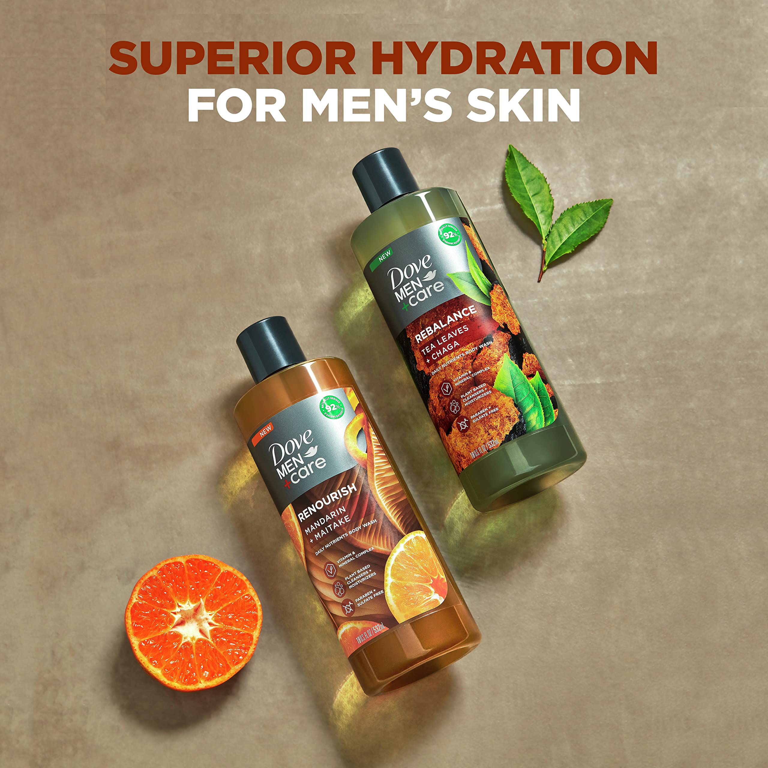 Foto 5 | Gel De Baño Dove Men + Care Rebalance Con Hojas De Té, 530 Ml, Paquete De 4 - Venta Internacional.