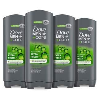 Foto 1 | Gel De Baño Dove Men+care Extra Fresh, 530 Ml, 4 Unidades, Para Hombres - Venta Internacional.