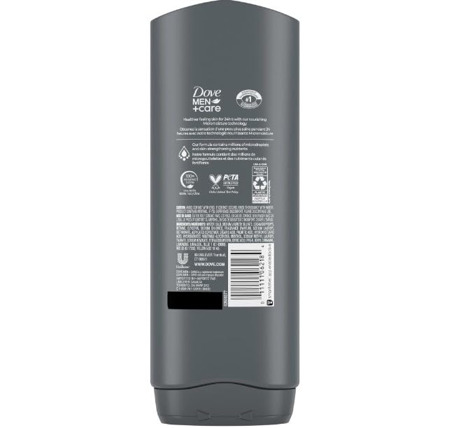 Foto 4 pulgar | Gel De Baño Dove Men+care Extra Fresh, 530 Ml, 4 Unidades, Para Hombres - Venta Internacional.