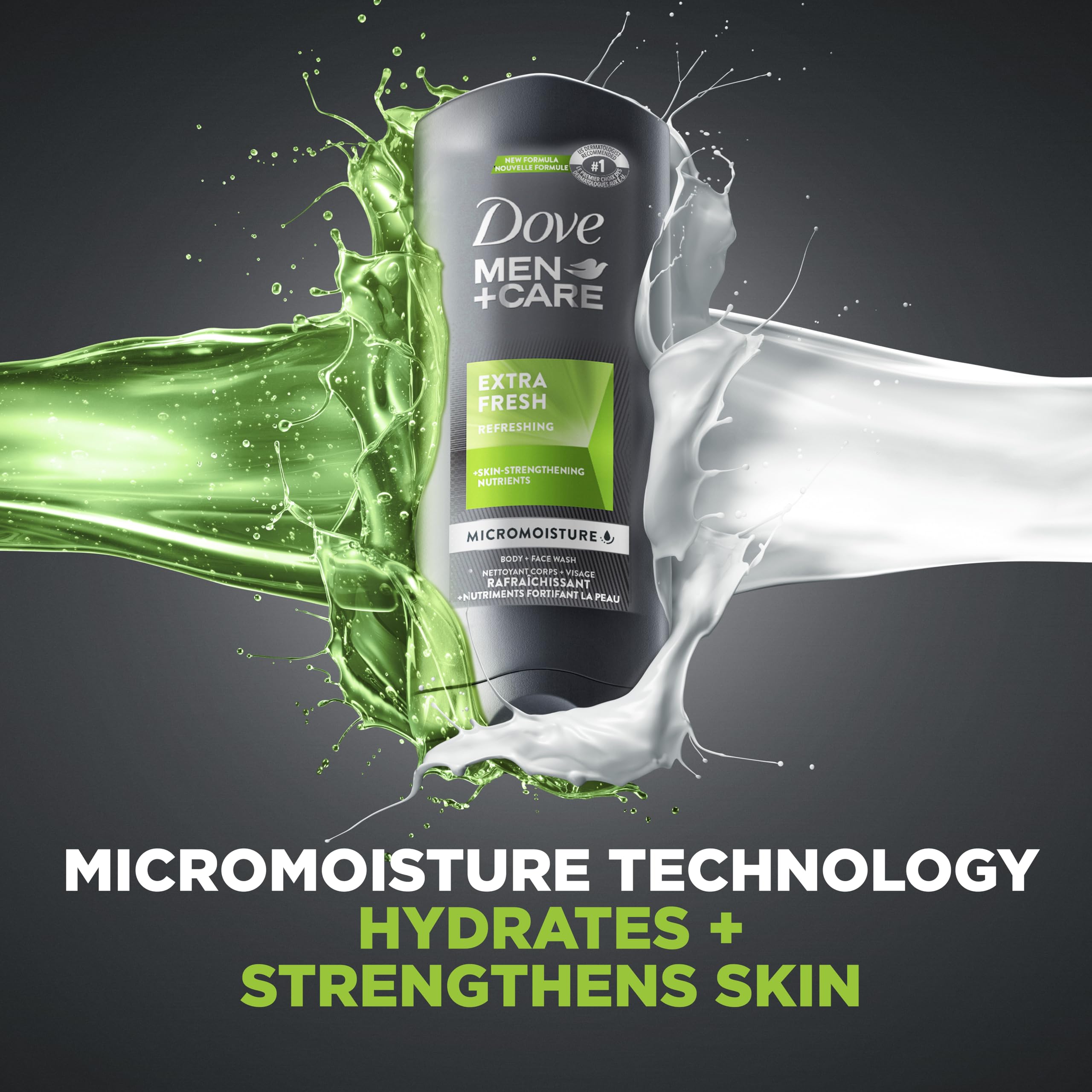 Foto 5 pulgar | Gel De Baño Dove Men+care Extra Fresh, 530 Ml, 4 Unidades, Para Hombres - Venta Internacional.