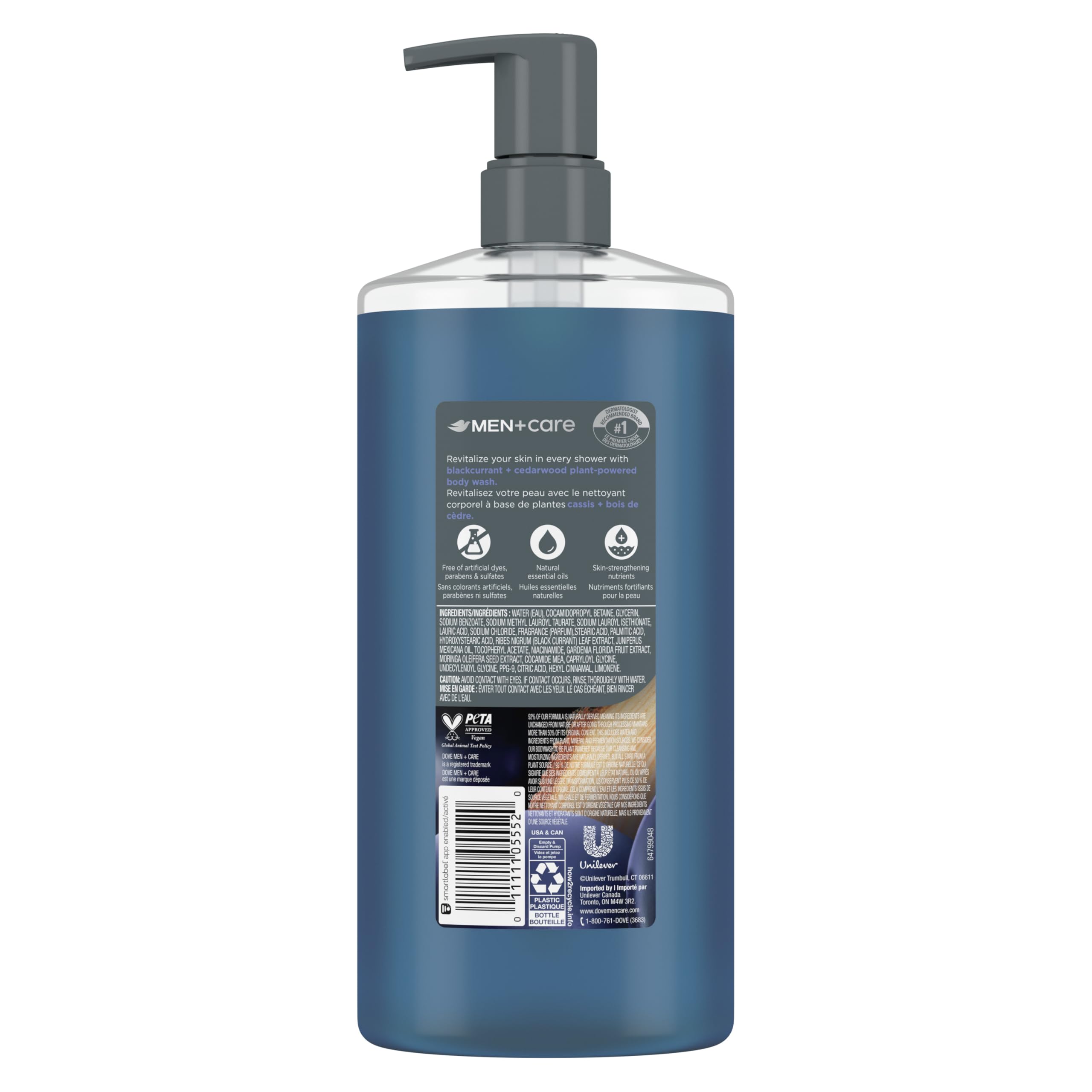 Foto 3 pulgar | Gel De Baño Dove Men + Care Con Grosella Negra Para Reconstruir La Piel, 770 Ml - Venta Internacional.