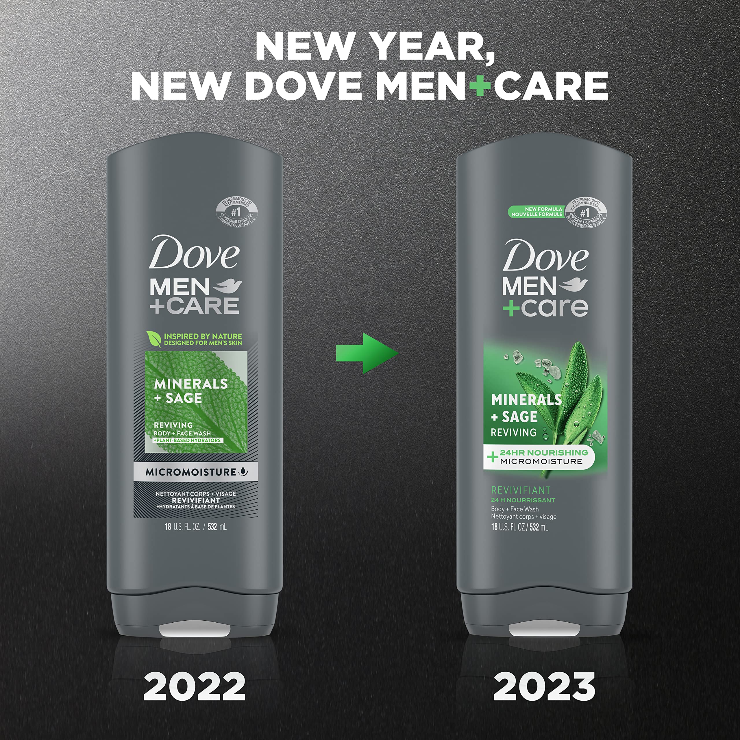 Foto 2 | Gel De Baño Dove Men + Care Elements Mineral+sage 532 Ml - Venta Internacional.