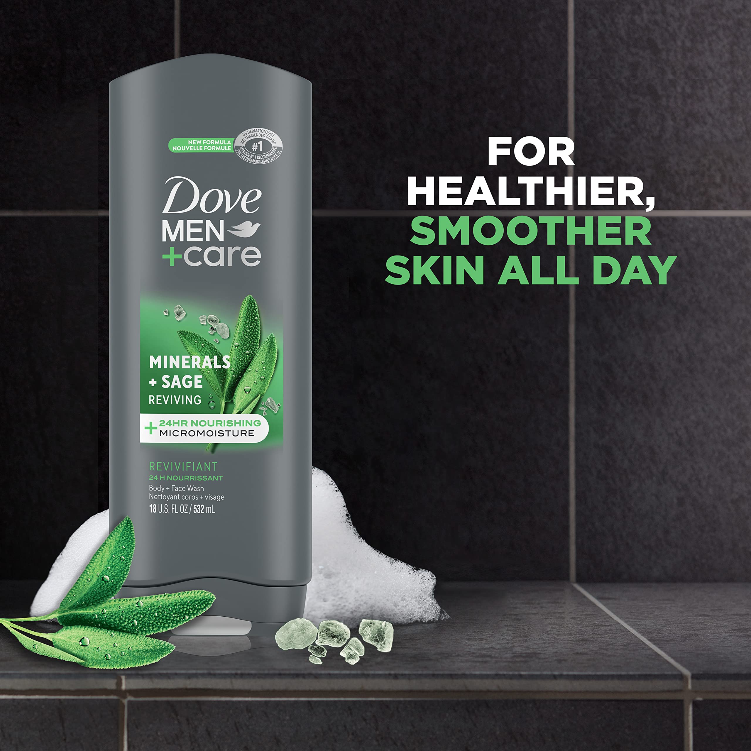 Foto 4 pulgar | Gel De Baño Dove Men + Care Elements Mineral+sage 532 Ml - Venta Internacional.