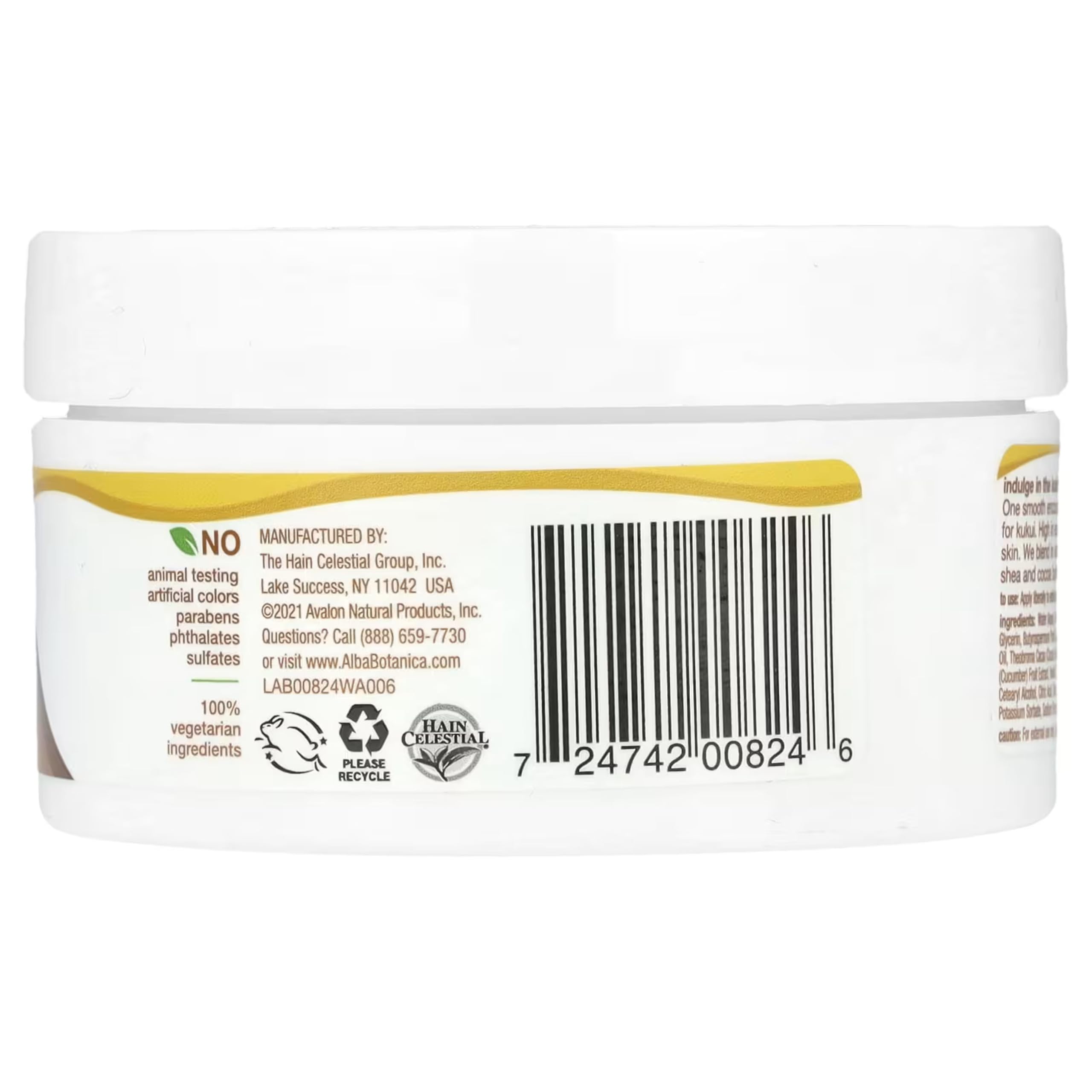 Foto 5 pulgar | Crema Corporal Alba Botanica Kukui Nut 192ml - Venta Internacional.
