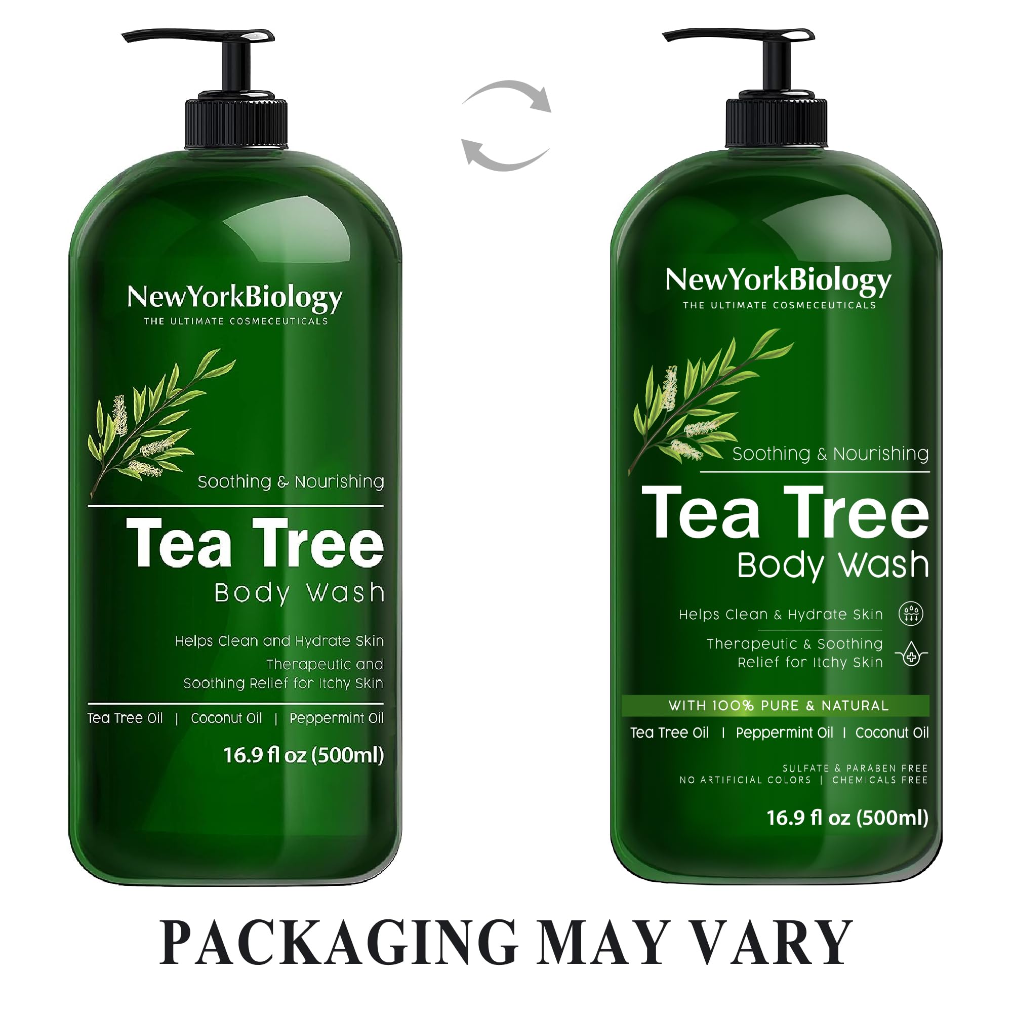 Foto 4 pulgar | Gel De Baño New York Biology Tea Tree, 500 Ml, Hidratante - Venta Internacional.