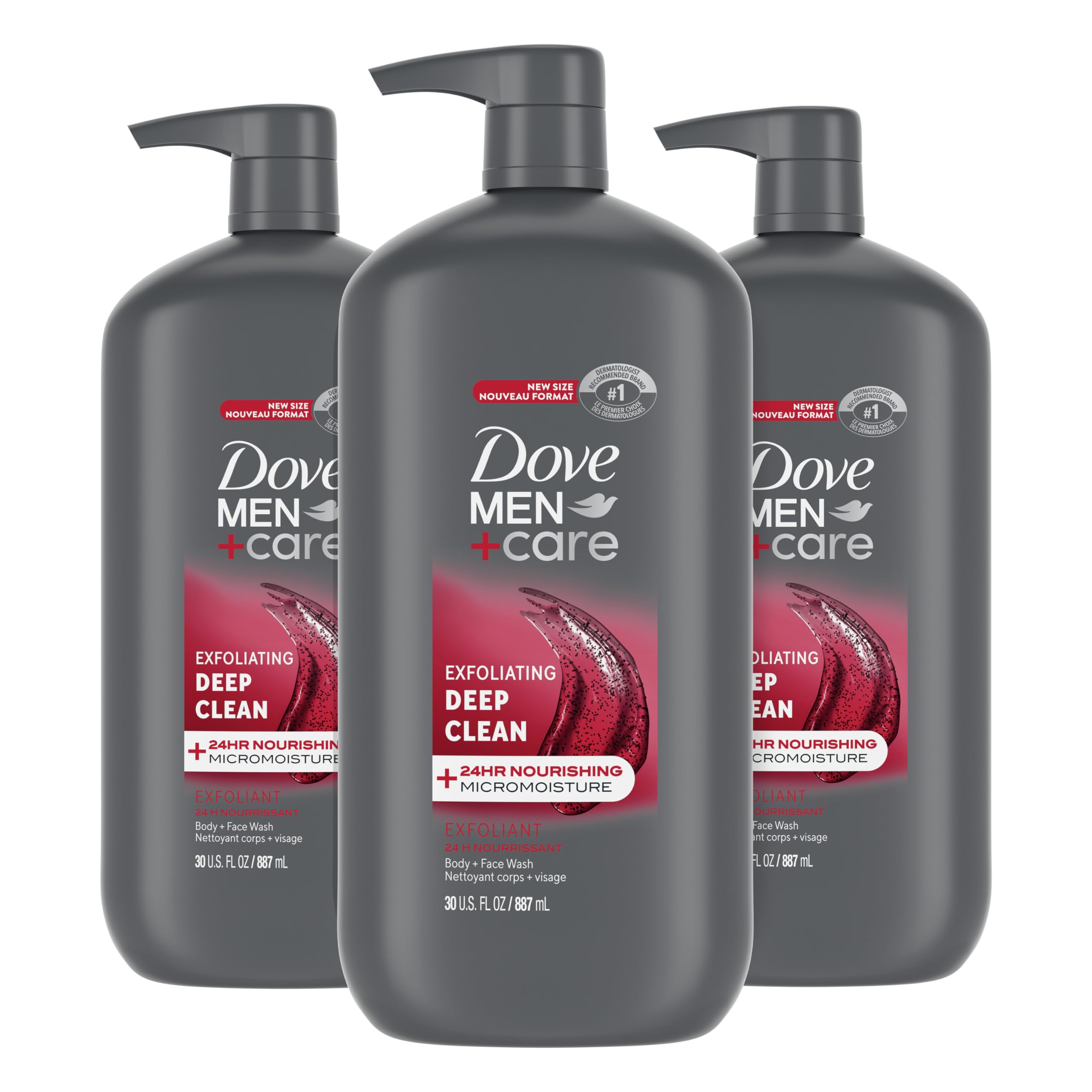 Jabón Exfoliante Para Cuerpo Y Rostro Dove Men + Care, 30 Ml, Paquete De 3 - Venta Internacional.