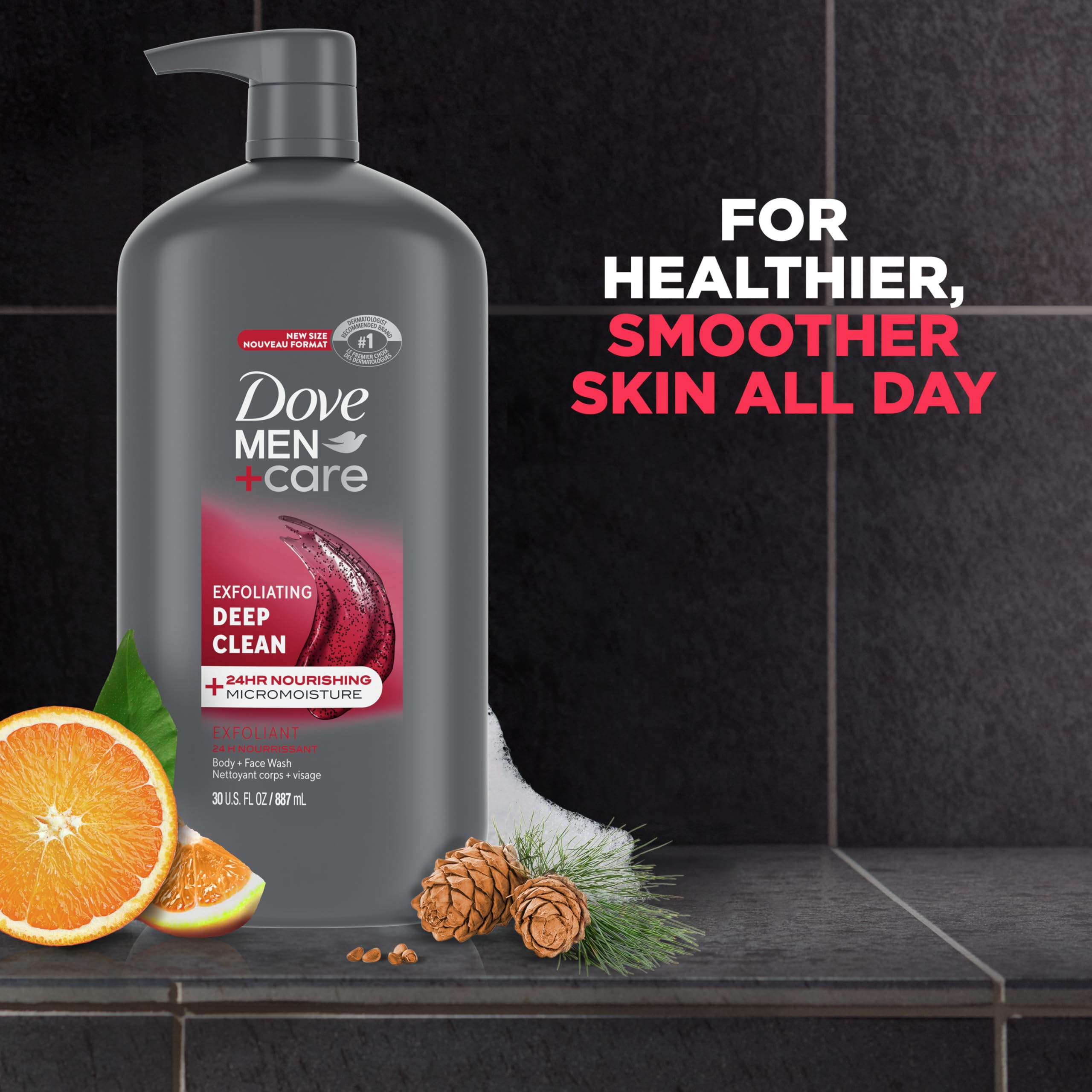 Foto 2 | Jabón Exfoliante Para Cuerpo Y Rostro Dove Men + Care, 30 Ml, Paquete De 3 - Venta Internacional.