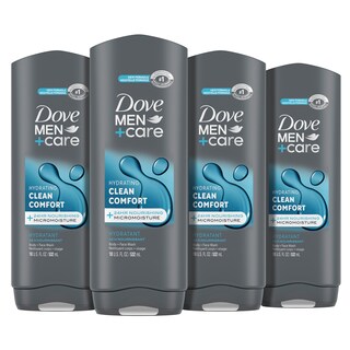 Foto 1 | Gel De Baño Corporal Y Facial Dove Men + Care Clean Comfort 530 Ml, Paquete De 4 - Venta Internacional.