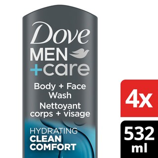 Foto 2 | Gel De Baño Corporal Y Facial Dove Men + Care Clean Comfort 530 Ml, Paquete De 4 - Venta Internacional.