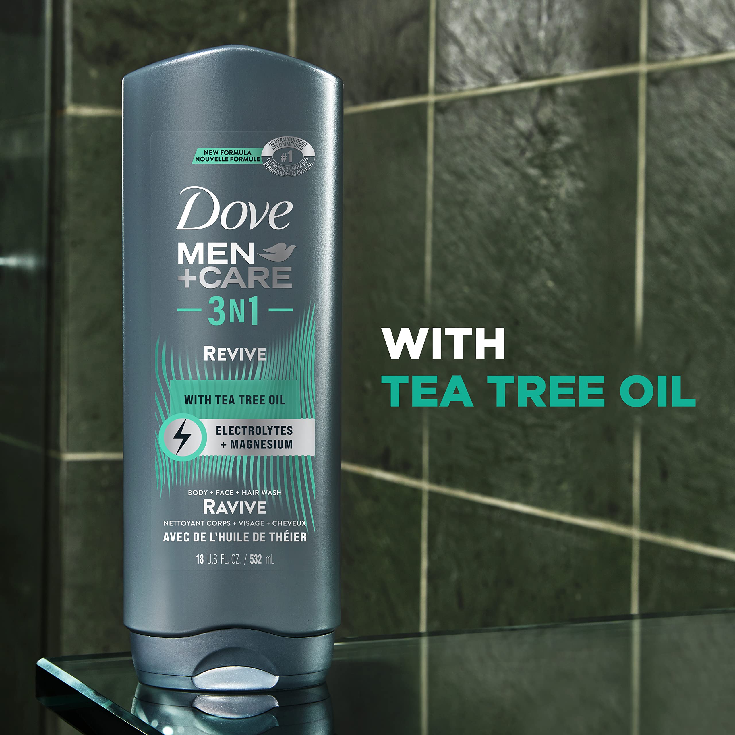 Foto 4 | Gel De Baño Dove Men + Care Post-workout 3n1 Revive 4 X 500 Ml - Venta Internacional.