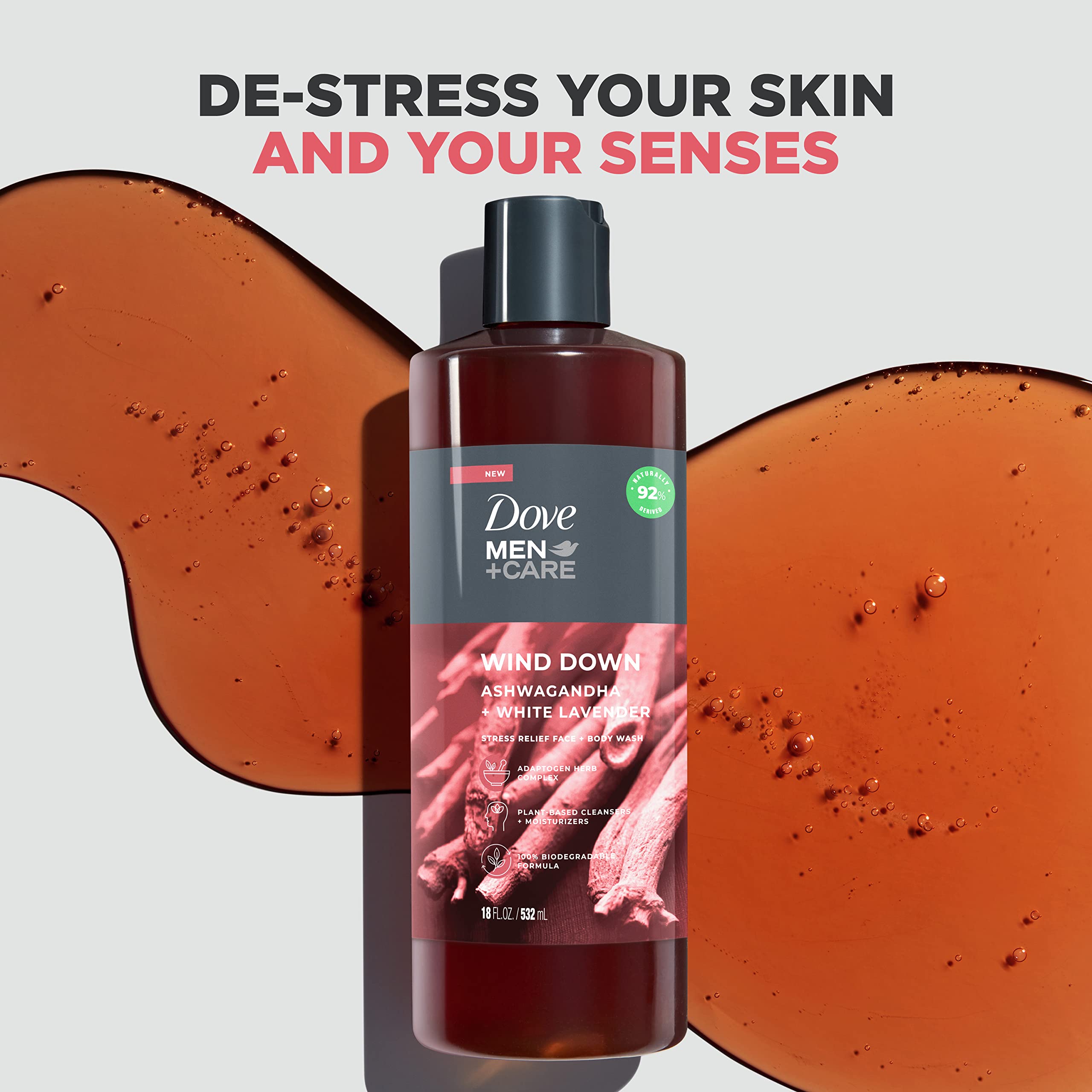 Foto 4 pulgar | Gel De Baño Dove Men + Care Wind Down Para Rostro Y Cuerpo, 532 Ml, Paquete De 4 - Venta Internacional.