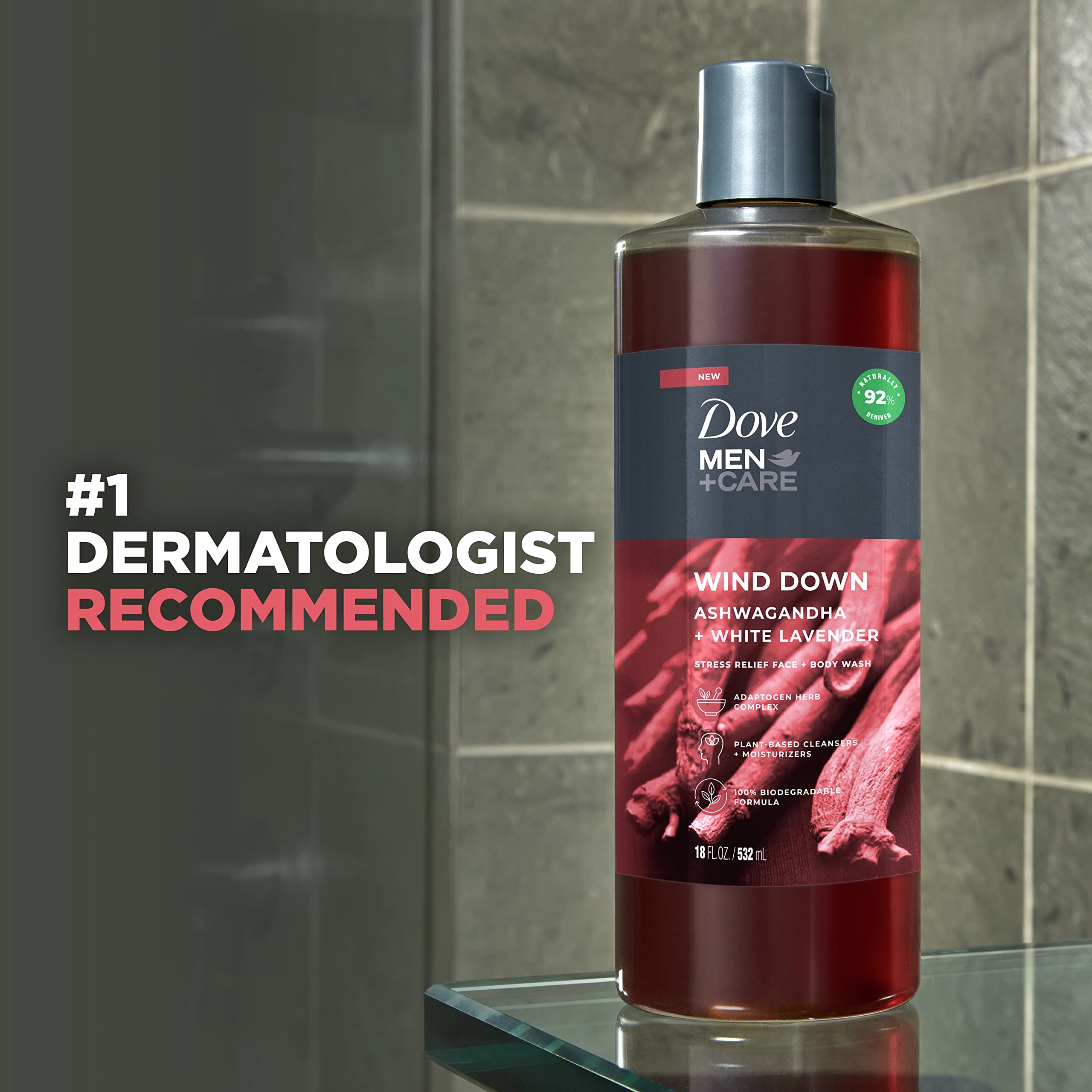 Foto 5 pulgar | Gel De Baño Dove Men + Care Wind Down Para Rostro Y Cuerpo, 532 Ml, Paquete De 4 - Venta Internacional.