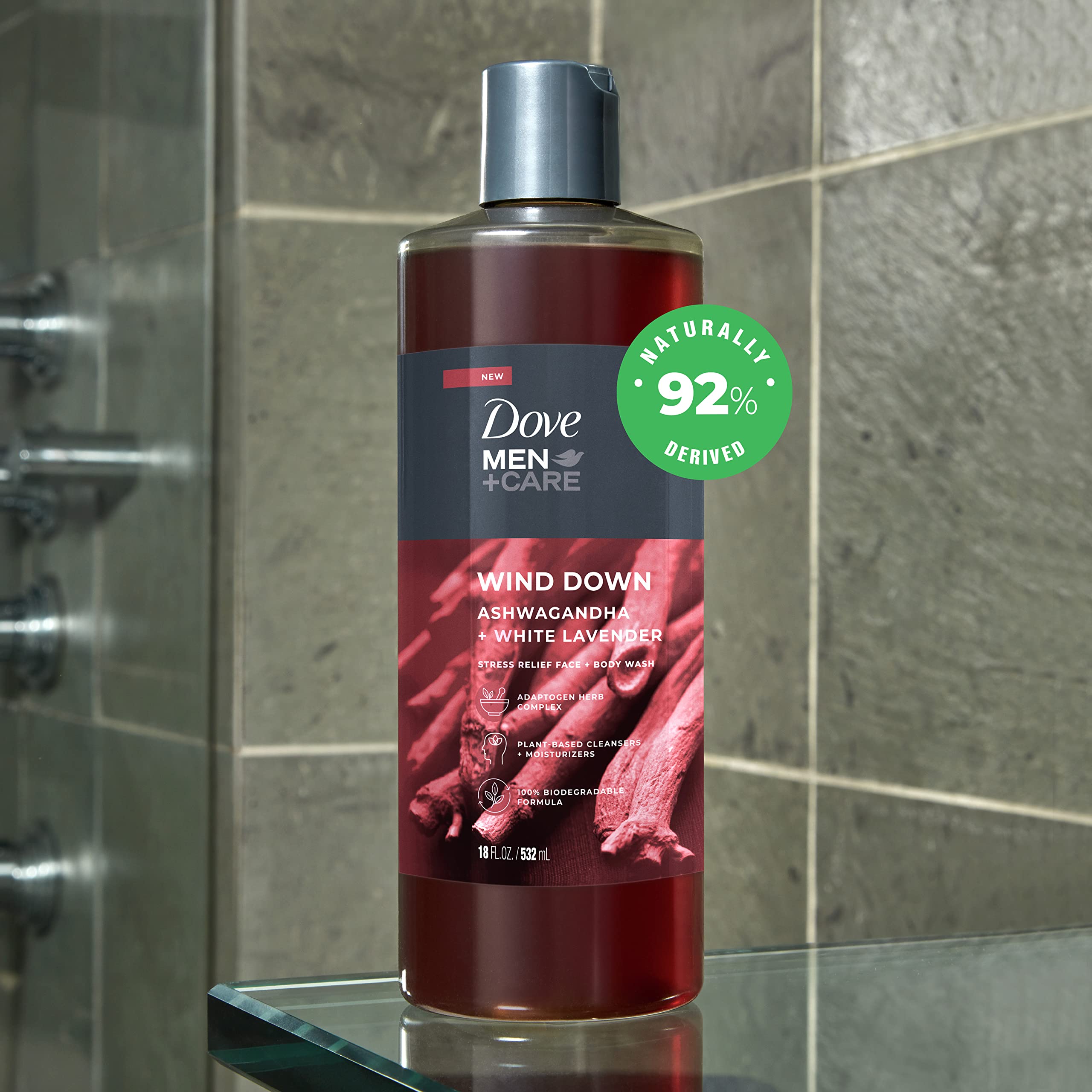 Foto 6 pulgar | Gel De Baño Dove Men + Care Wind Down Para Rostro Y Cuerpo, 532 Ml, Paquete De 4 - Venta Internacional.