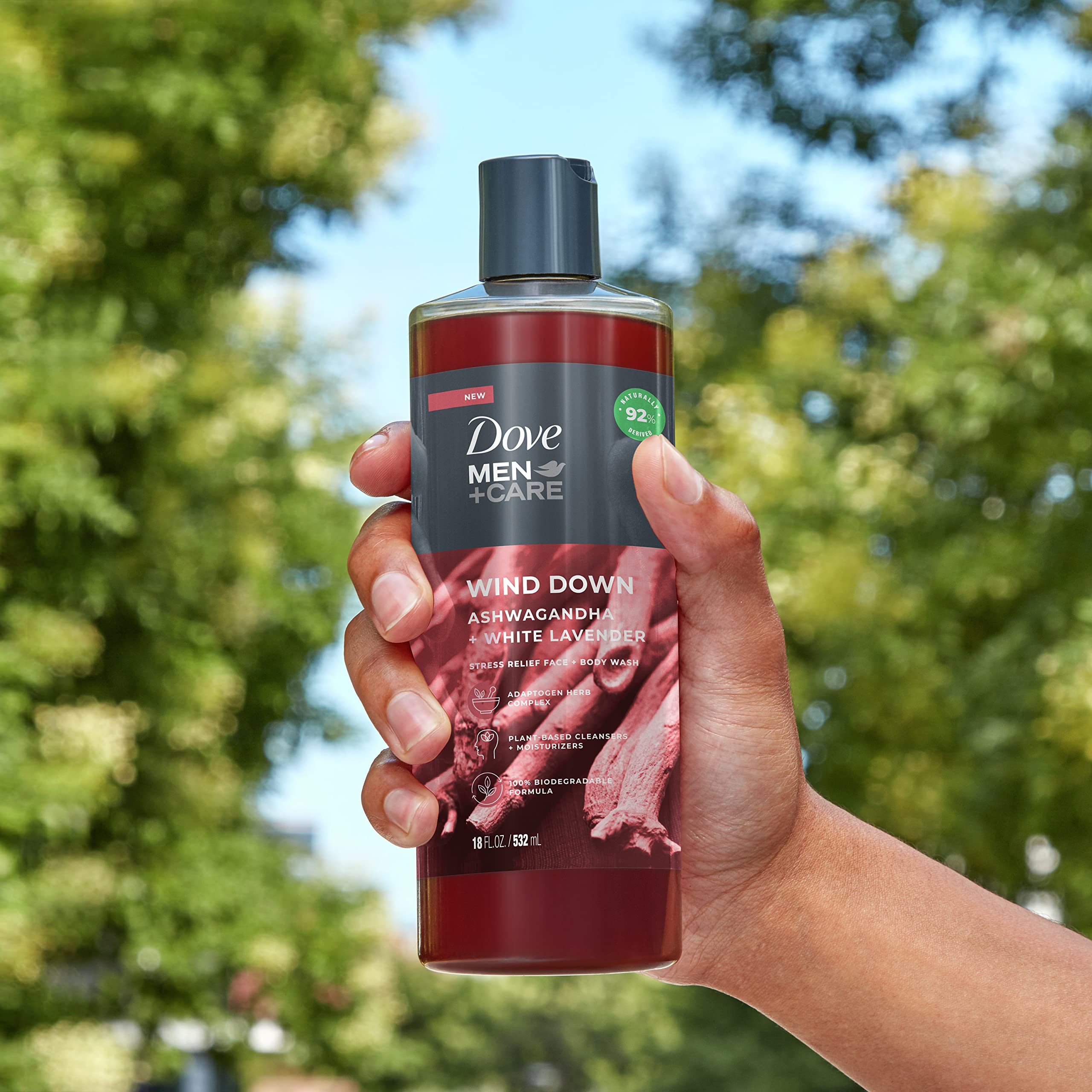 Foto 7 | Gel De Baño Dove Men + Care Wind Down Para Rostro Y Cuerpo, 532 Ml, Paquete De 4 - Venta Internacional.