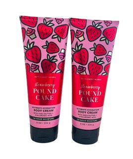 Foto 1 | Crema Corporal Bath & Body Works Bizcocho De Fresa 240 Ml X2 - Venta Internacional.