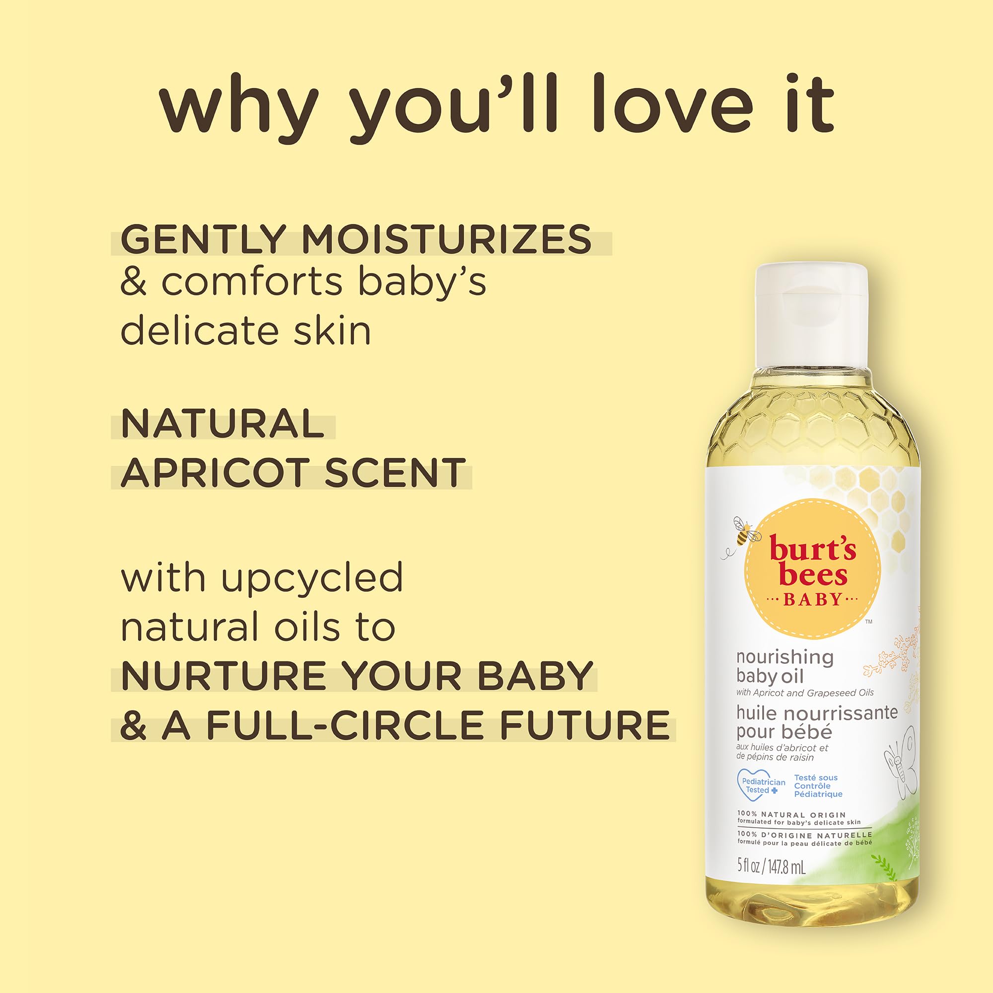 Foto 4 pulgar | Aceite Nutritivo Para Bebés Burt's Bees 150 Ml - Venta Internacional.