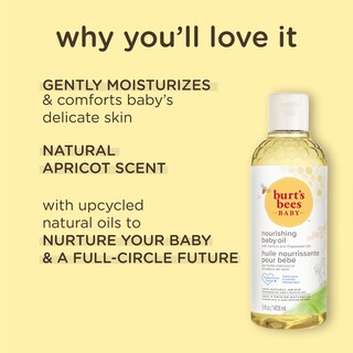 Foto 3 | Aceite Nutritivo Para Bebés Burt's Bees 150 Ml - Venta Internacional.