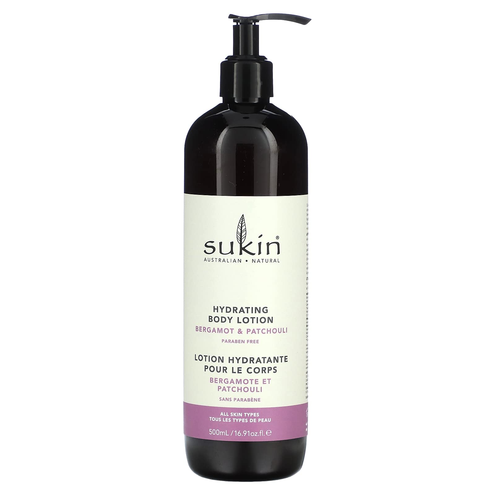 Loción Corporal Sukin Con Aroma A Bergamota Y Pachulí, 500 Ml, Para Mujer - Venta Internacional.