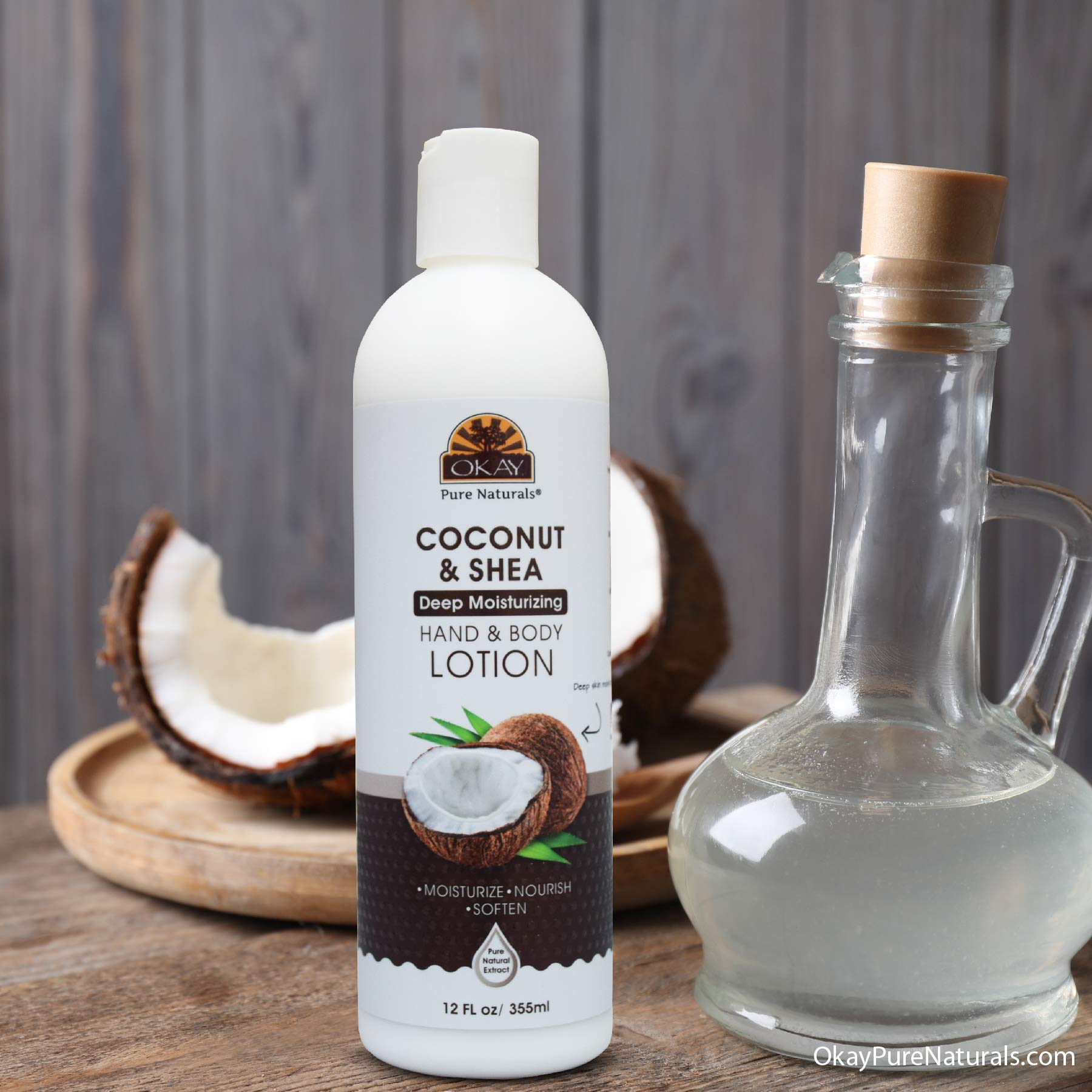 Loción Corporal Okay De Karité Y Coco, 355 Ml, Hidratante Profundo - Venta Internacional.