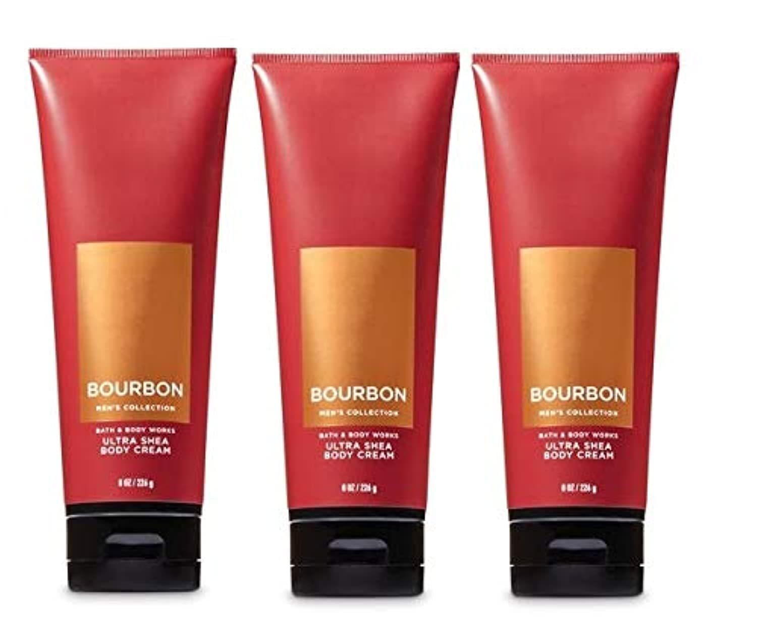 Crema Corporal Bath & Body Works Bourbon Para Hombre, Paquete De 3, 720 Ml - Venta Internacional.