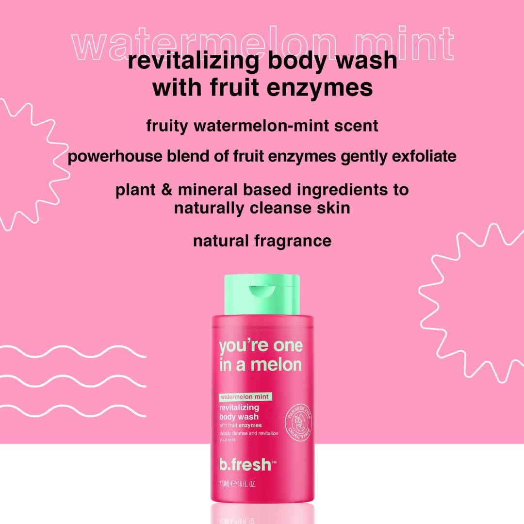 Foto 4 pulgar | Gel De Baño B.fresh You're One In A Melon, 480 Ml, Exfoliante - Venta Internacional.