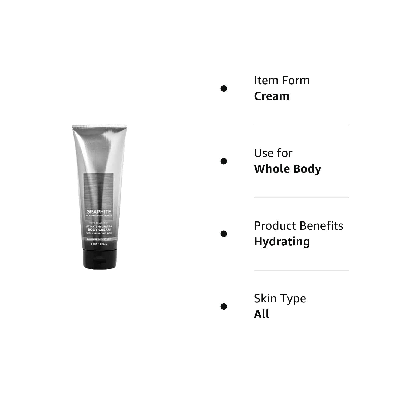 Foto 4 pulgar | Crema Corporal Bath And Body Works Para Hombre, Colección Graphite, 240 Ml - Venta Internacional.