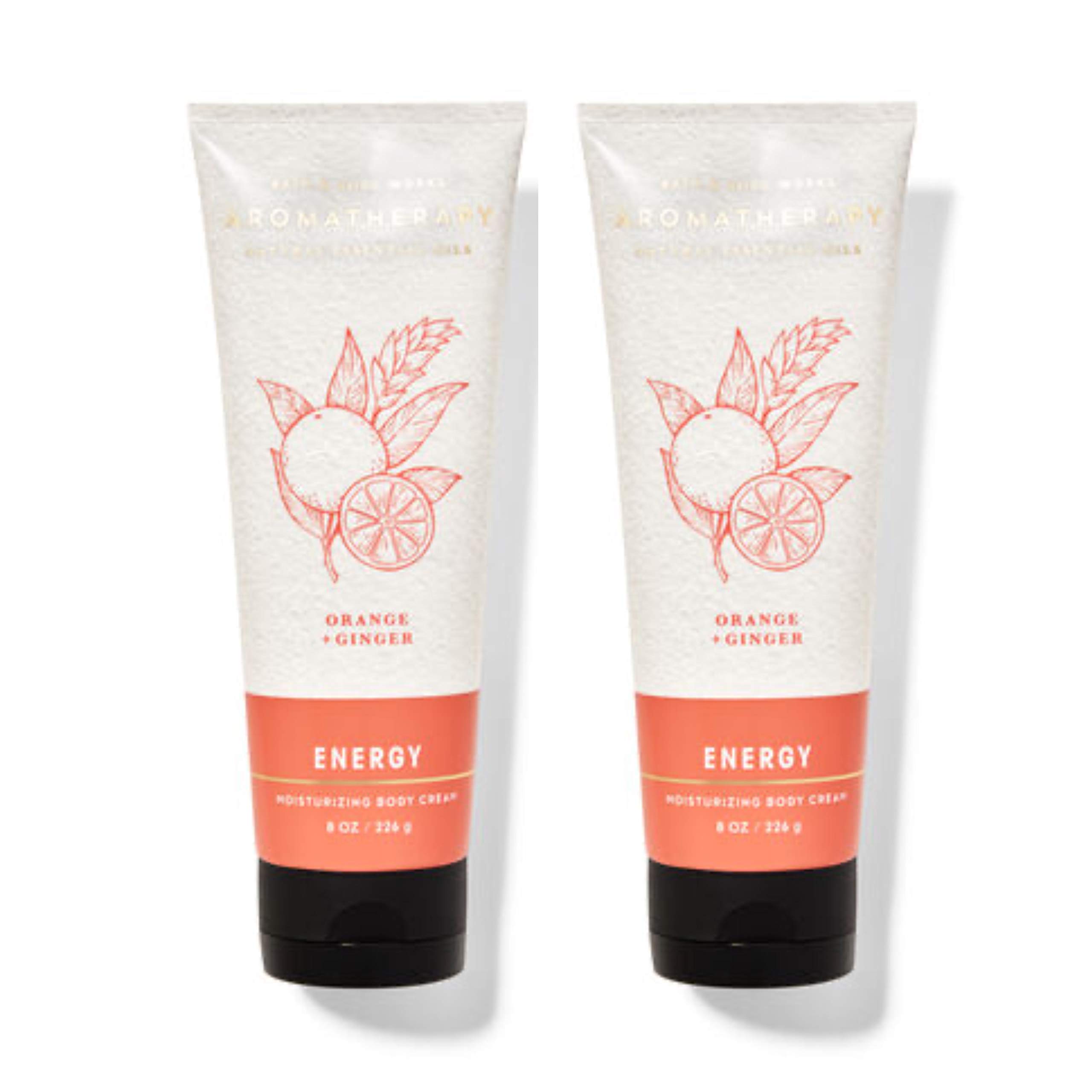 Crema Corporal Bath & Body Works Aromaterapia Energética Naranja Jengibre - Venta Internacional.