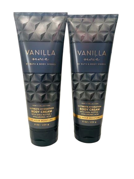 Crema Corporal Bath & Body Works Vanilla Noir, 240 Ml, Paquete De 2 - Venta Internacional.