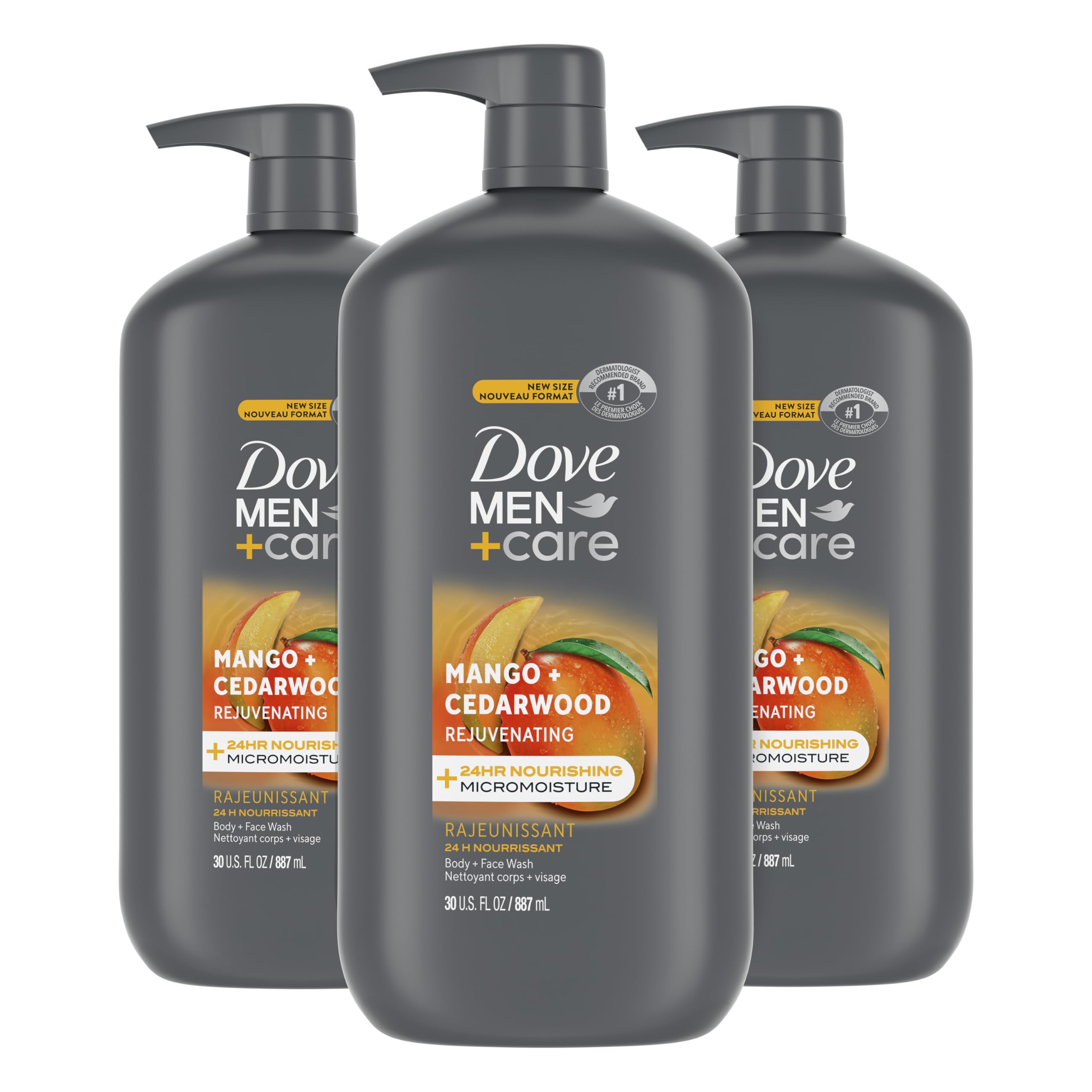Foto 2 pulgar | Gel De Baño Corporal Y Facial Dove Men + Care Rejuvenecedor De 900 Ml, Paquete De 3 - Venta Internacional.