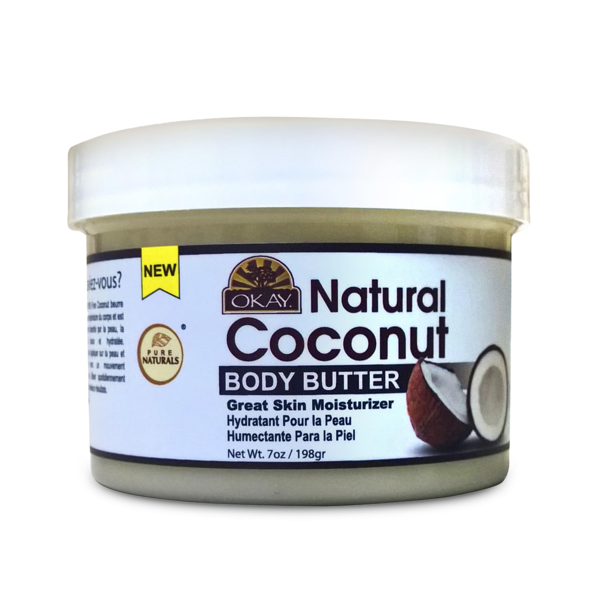 Foto 1 | Manteca De Coco Okay 100% Natural, Suave, 198 G - Venta Internacional.
