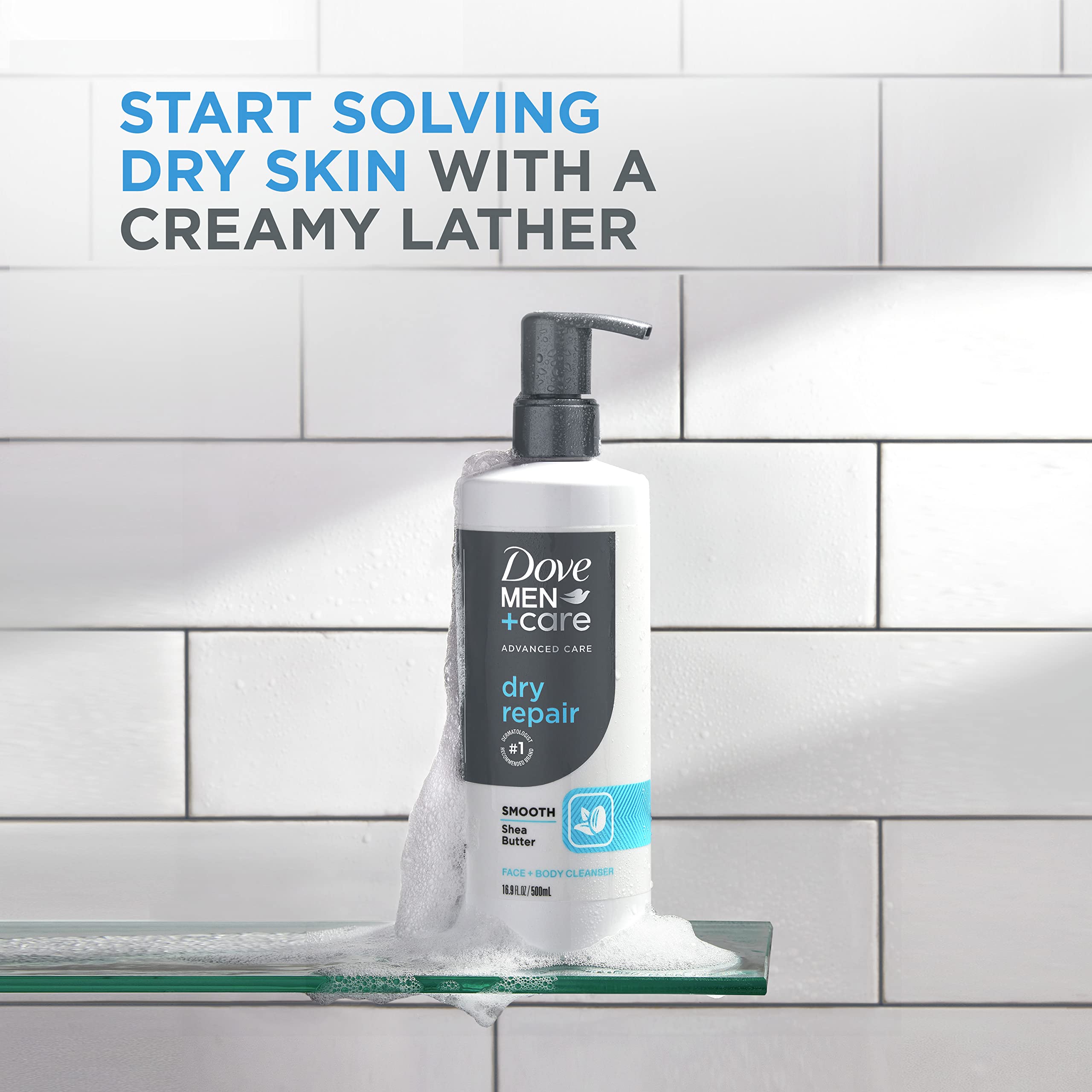 Foto 2 | Limpiador Facial Y Corporal Dove Men + Care Advanced Care Dry Repair - Venta Internacional.
