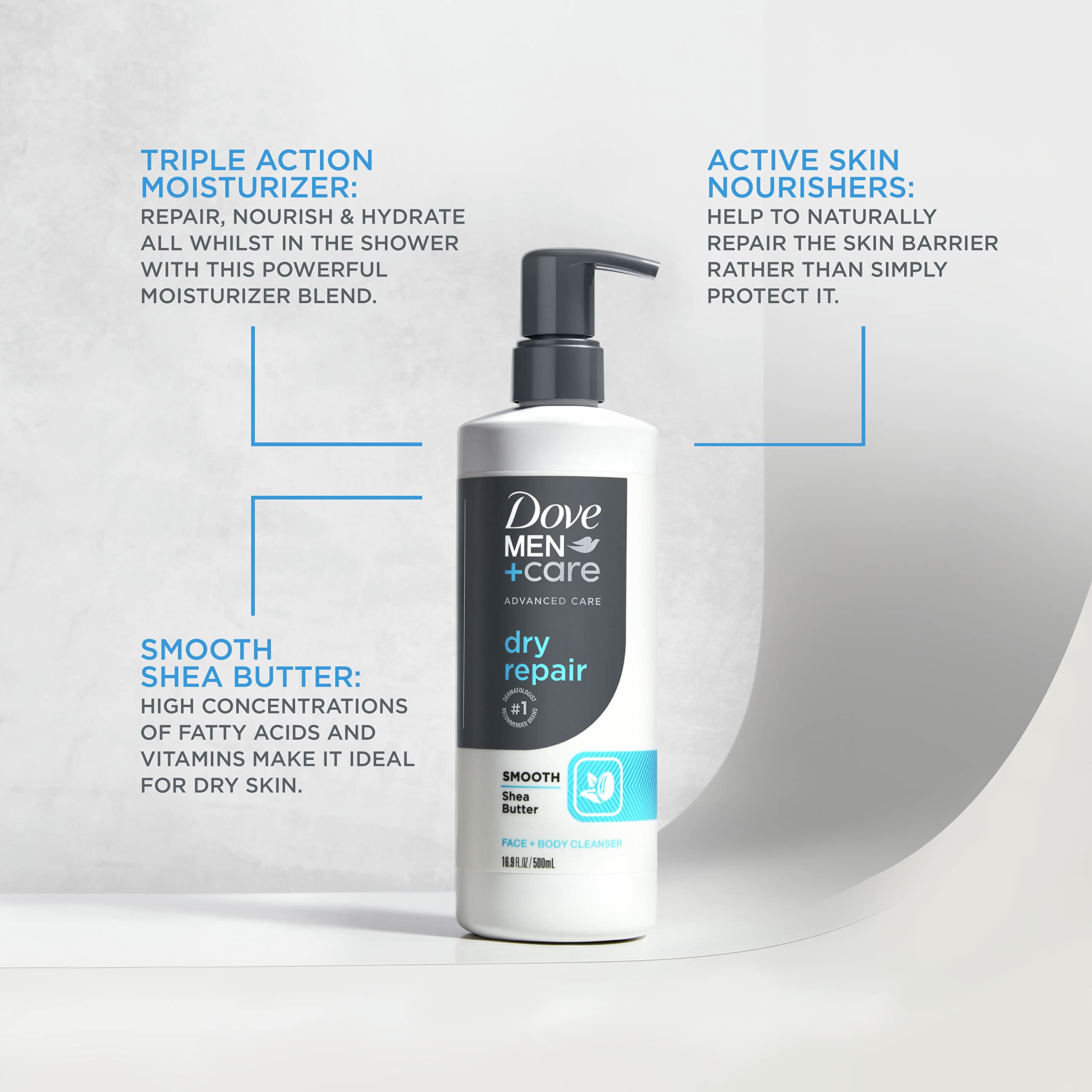 Foto 5 pulgar | Limpiador Facial Y Corporal Dove Men + Care Advanced Care Dry Repair - Venta Internacional.