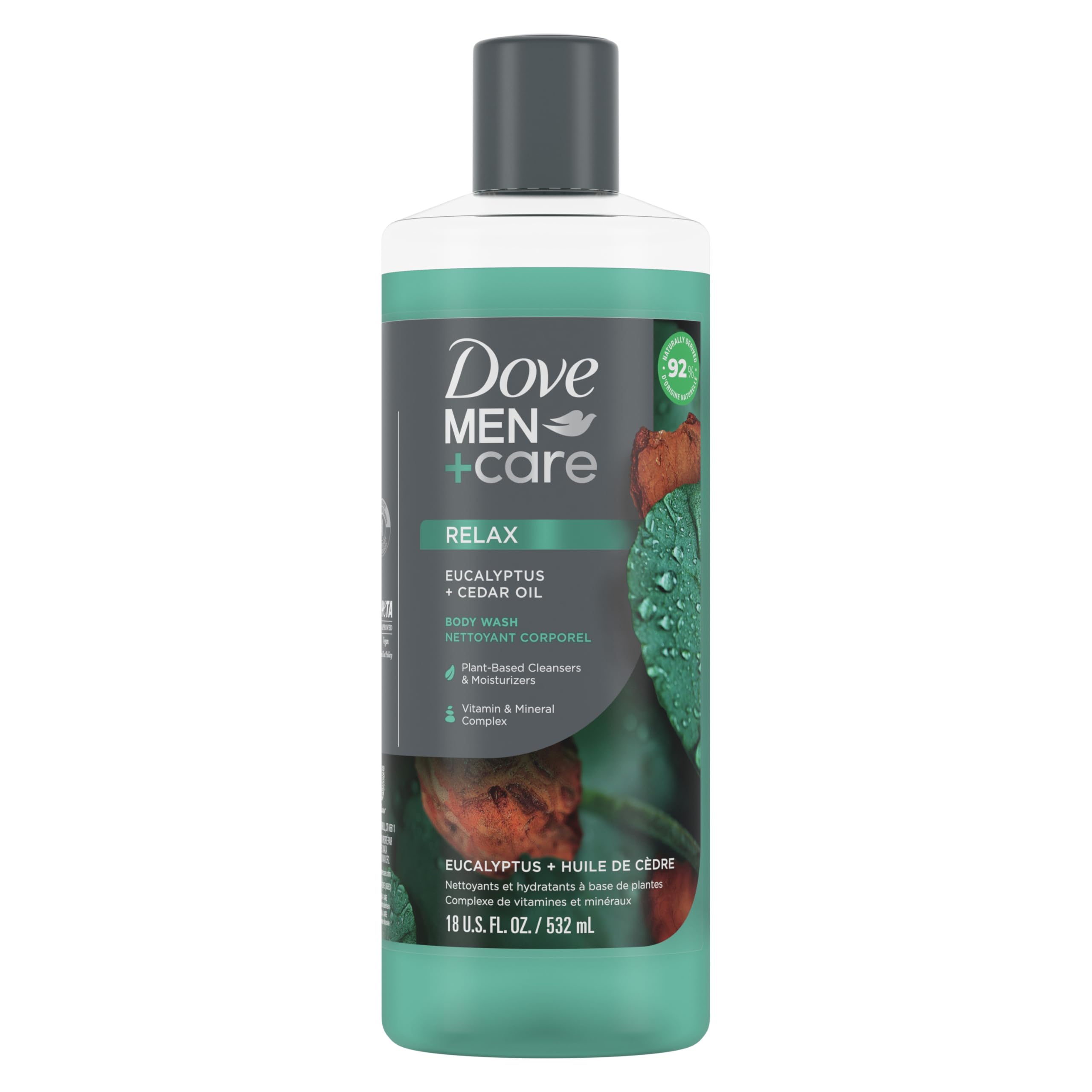 Foto 2 pulgar | Gel De Baño Dove Men+care Eucalipto Y Aceite De Cedro, 532 Ml - Venta Internacional.