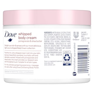 Foto 2 | Crema Corporal Dove Whipped Granada Y Manteca De Karité 300 Ml - Venta Internacional.