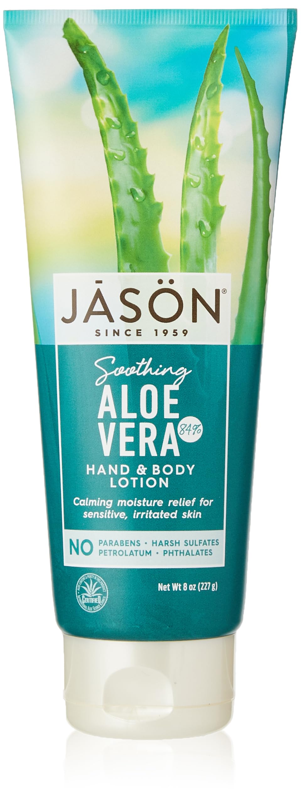 Loción Calmante Jason Con Aloe Vera 84% Para Manos Y Cuerpo, 240 Ml - Venta Internacional.