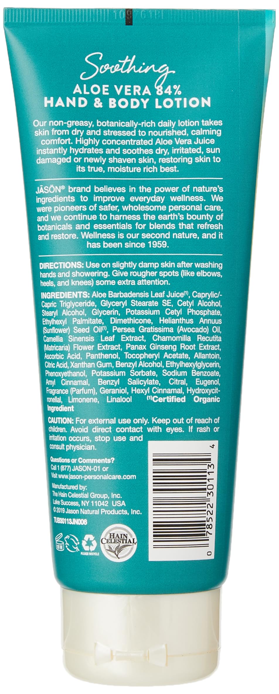 Foto 3 pulgar | Loción Calmante Jason Con Aloe Vera 84% Para Manos Y Cuerpo, 240 Ml - Venta Internacional.