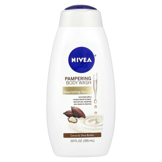 Foto 1 | Gel De Baño Nivea Pampering Con Manteca De Cacao Y Karité 591 Ml - Venta Internacional.