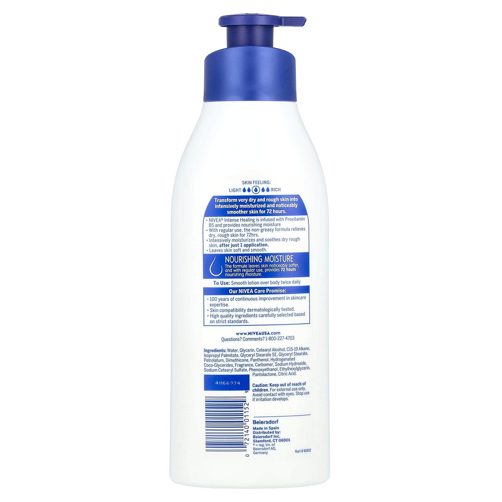 Foto 3 pulgar | Loción Corporal Nivea Hidratación Intensa Para Piel Muy Seca, 500 Ml - Venta Internacional.