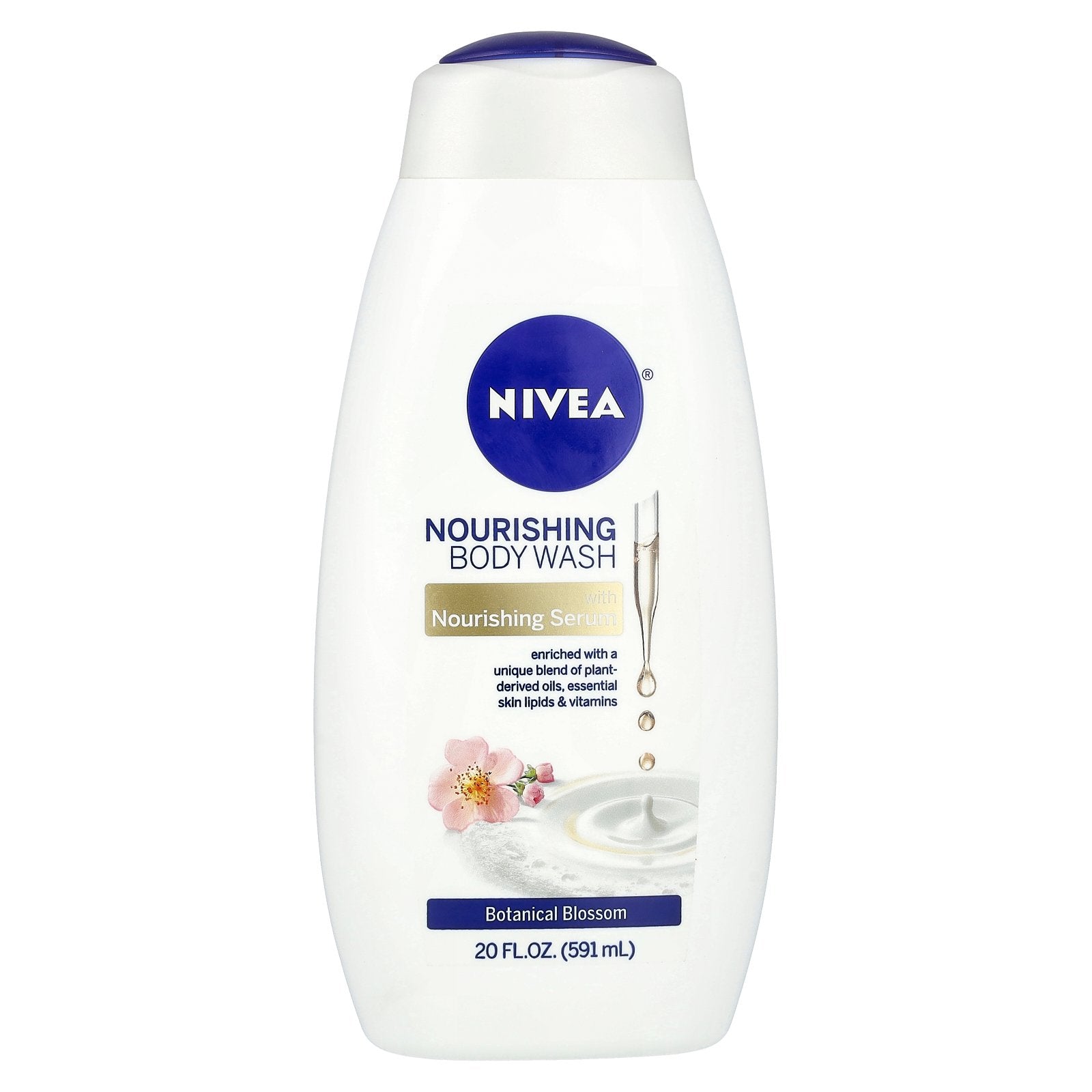 Foto 2 pulgar | Gel De Baño Nivea Nourishing Botanical Blossom 591 Ml - Venta Internacional.