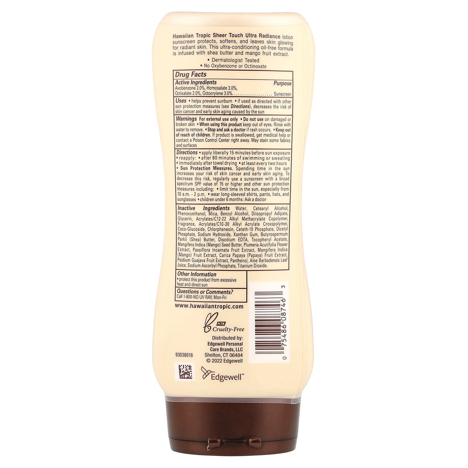 Foto 3 pulgar | Loción De Protección Solar Hawaiian Tropic Sheer Touch Spf 15 236ml - Venta Internacional.