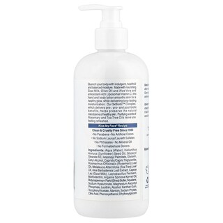 Foto 2 | Loción Kiss My Face De Leche De Cabra Para Manos Y Cuerpo Con Romero Y Árbol De Té - Venta Internacional.
