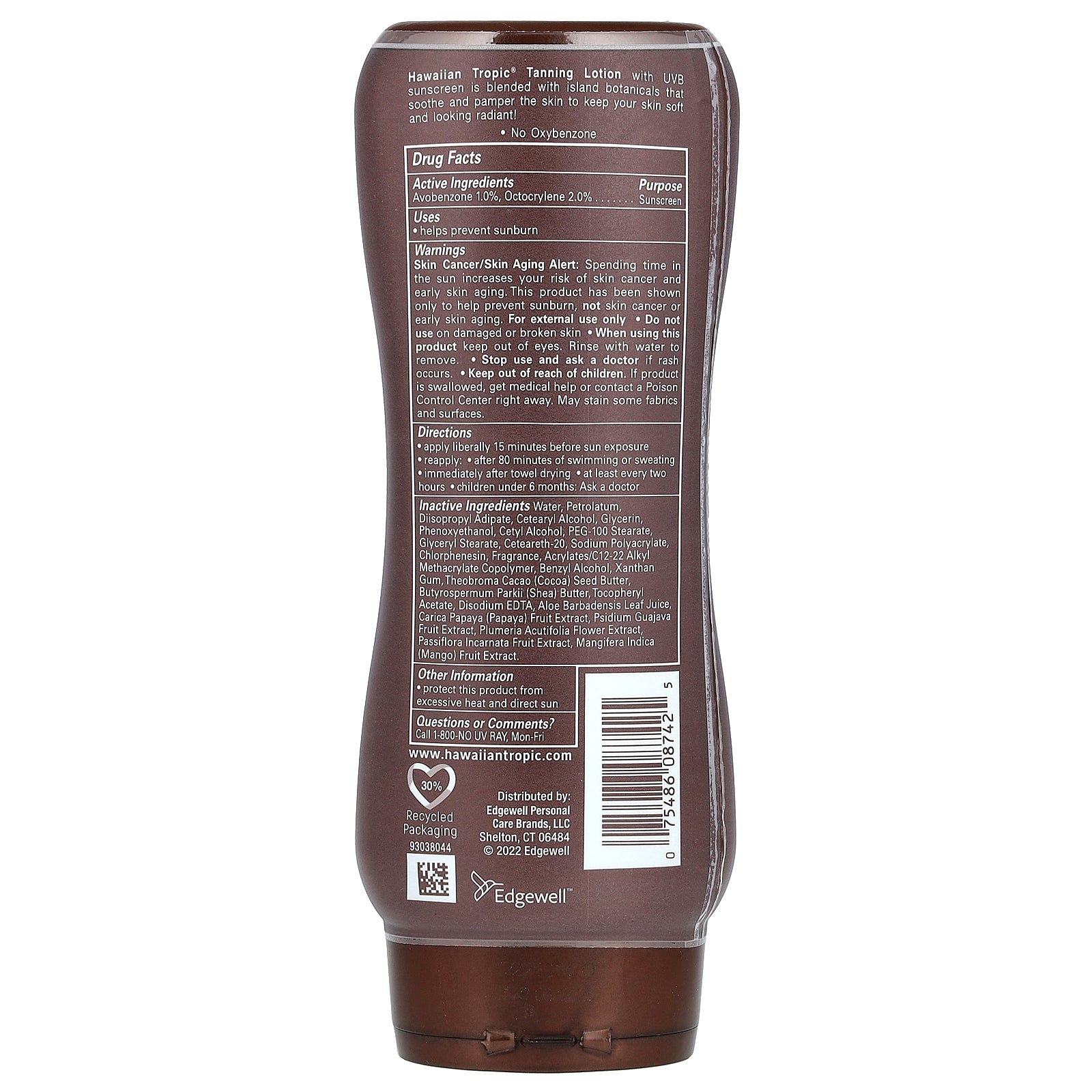 Foto 3 pulgar | Loción Solar Hawaiian Tropic Island Tanning Spf 4 236ml - Venta Internacional.