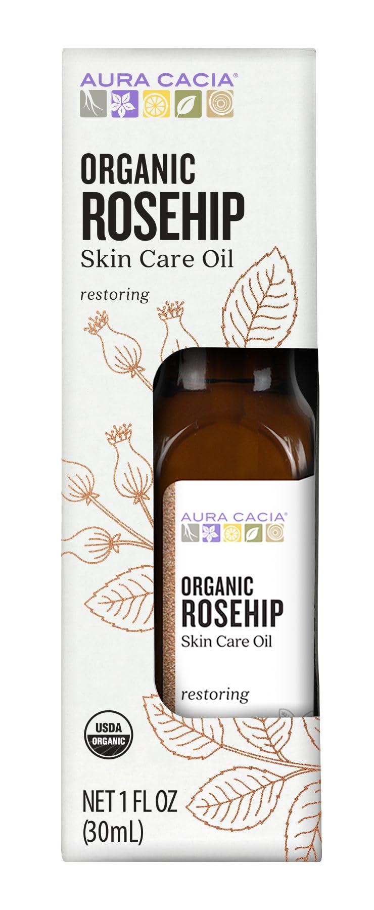 Foto 2 pulgar | Aceite Para El Cuidado De La Piel Aura Cacia Organic Rosehip 30 Ml (1 Fl. Oz.) - Venta Internacional.