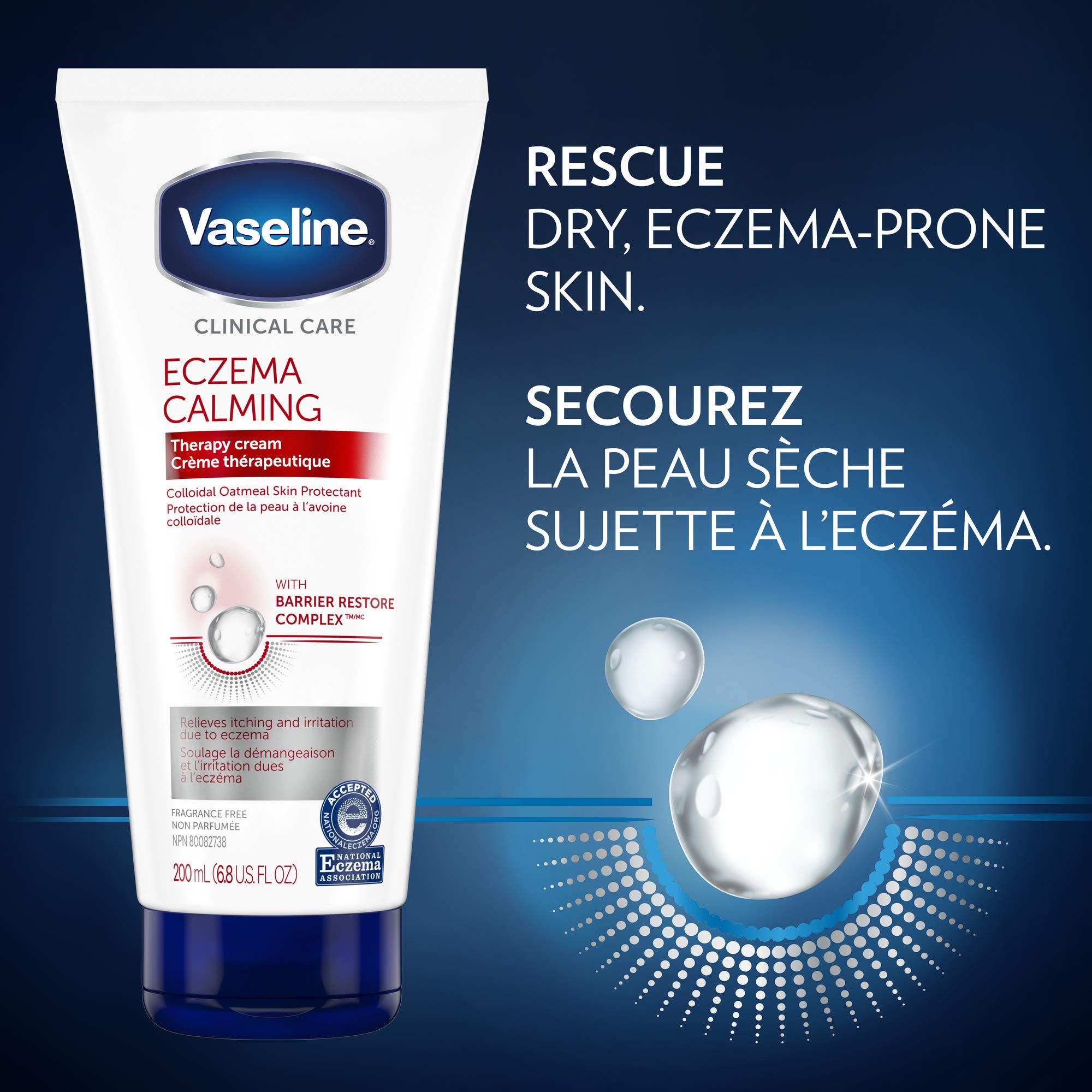 Foto 3 pulgar | Crema Corporal Vaseline Care Eczema Calming Barrier Repair 200 Ml - Venta Internacional.